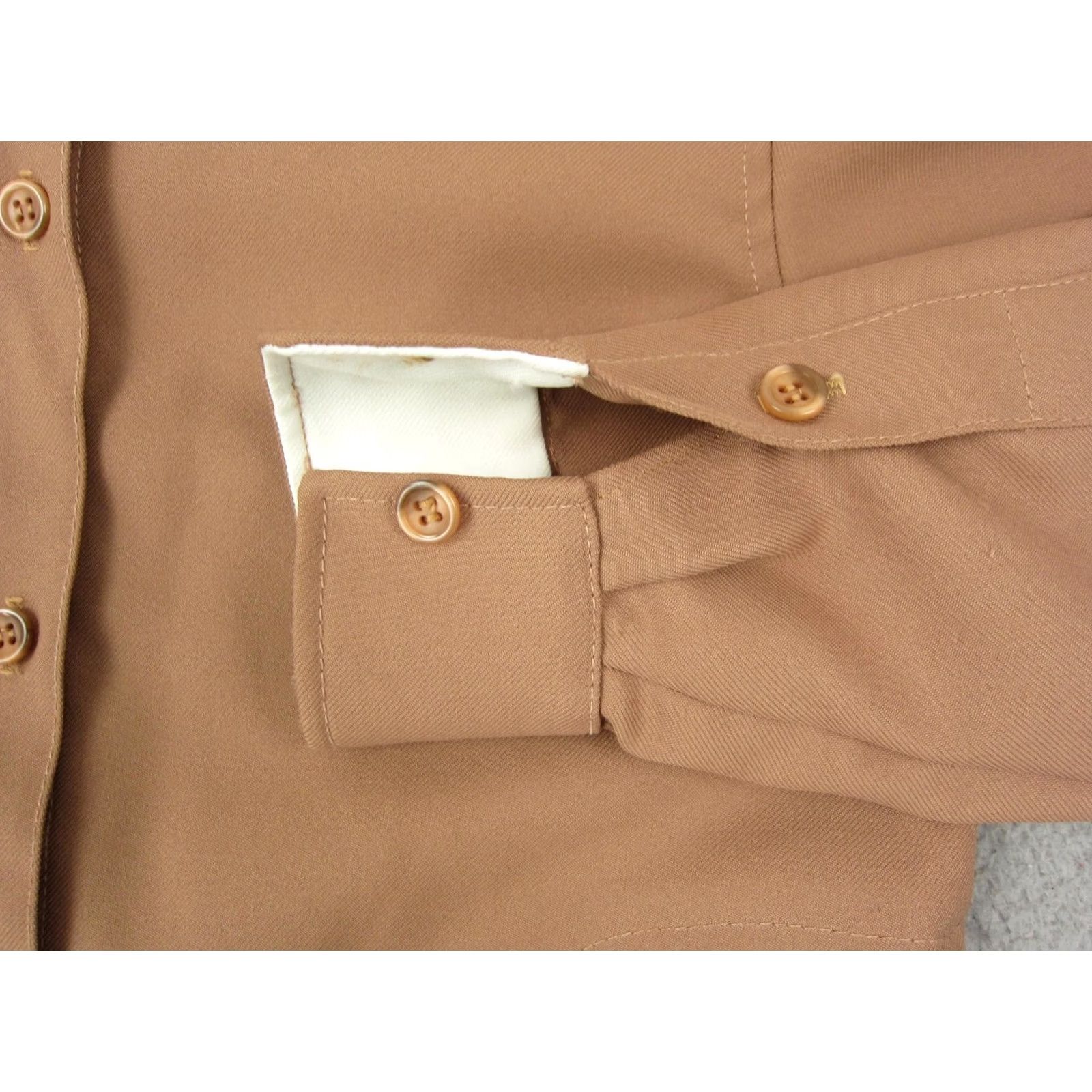 Vintage VINTAGE Breckenridge Shirt Medium 8 Brown Button Up Leisure Disco 70s Womens Size M / US 6-8 / IT 42-44 - 3 Thumbnail