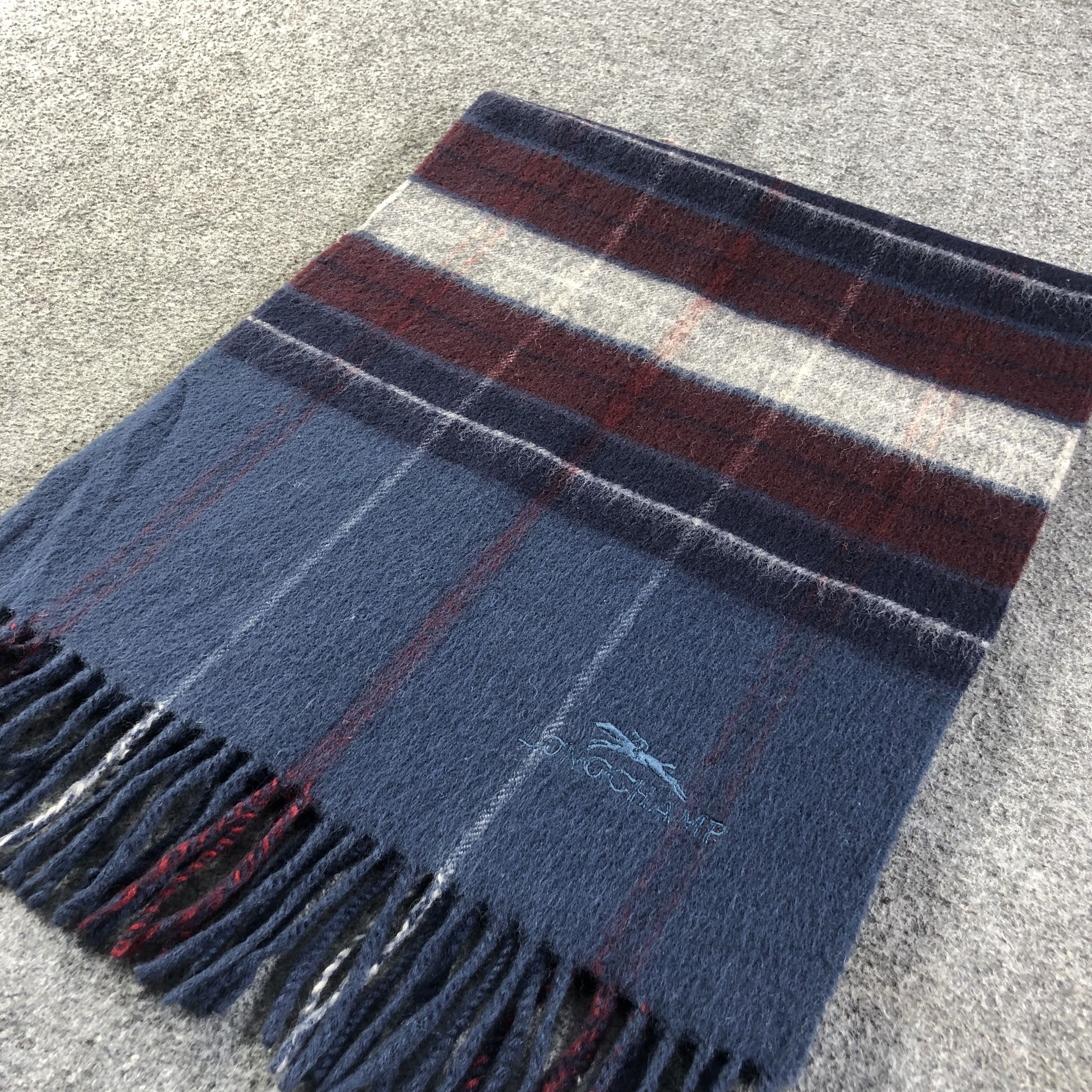 Longchamp Longchamp Wool Scarf Muffler V1142 Size ONE SIZE - 3 Thumbnail