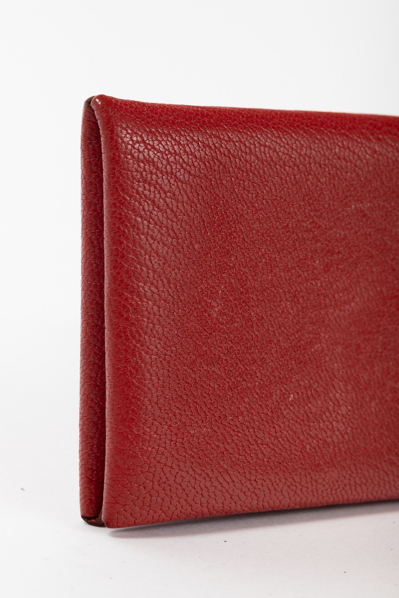 Hermes Hermes Calvi Vermillion Chevre Mysore Leather Card Holder Size ONE SIZE - 5 Thumbnail