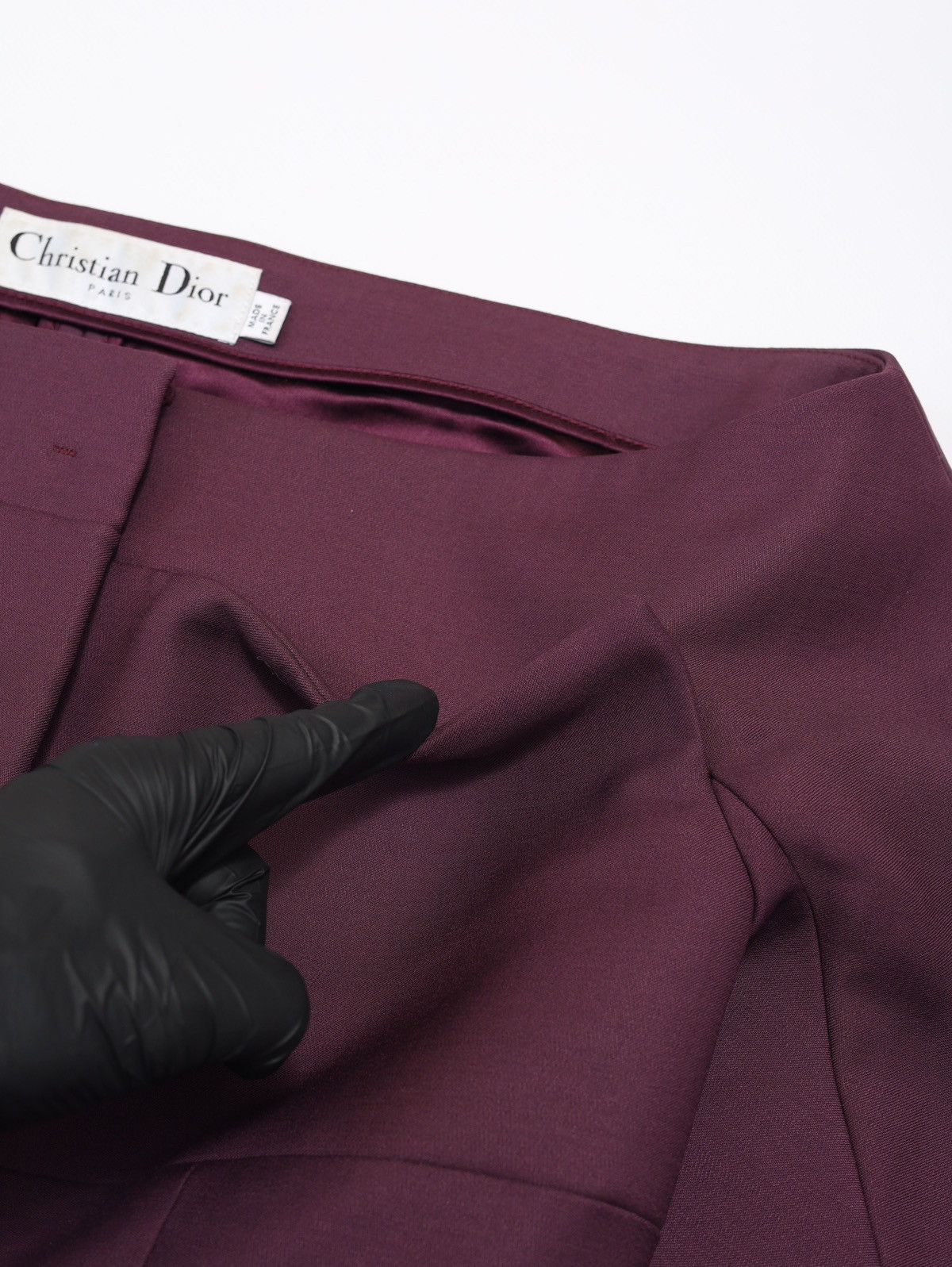 Christian Dior Monsieur Christian Dior Evening Jacket Purple Wool Blazer Vintage Size M / US 6-8 / IT 42-44 - 11 Thumbnail