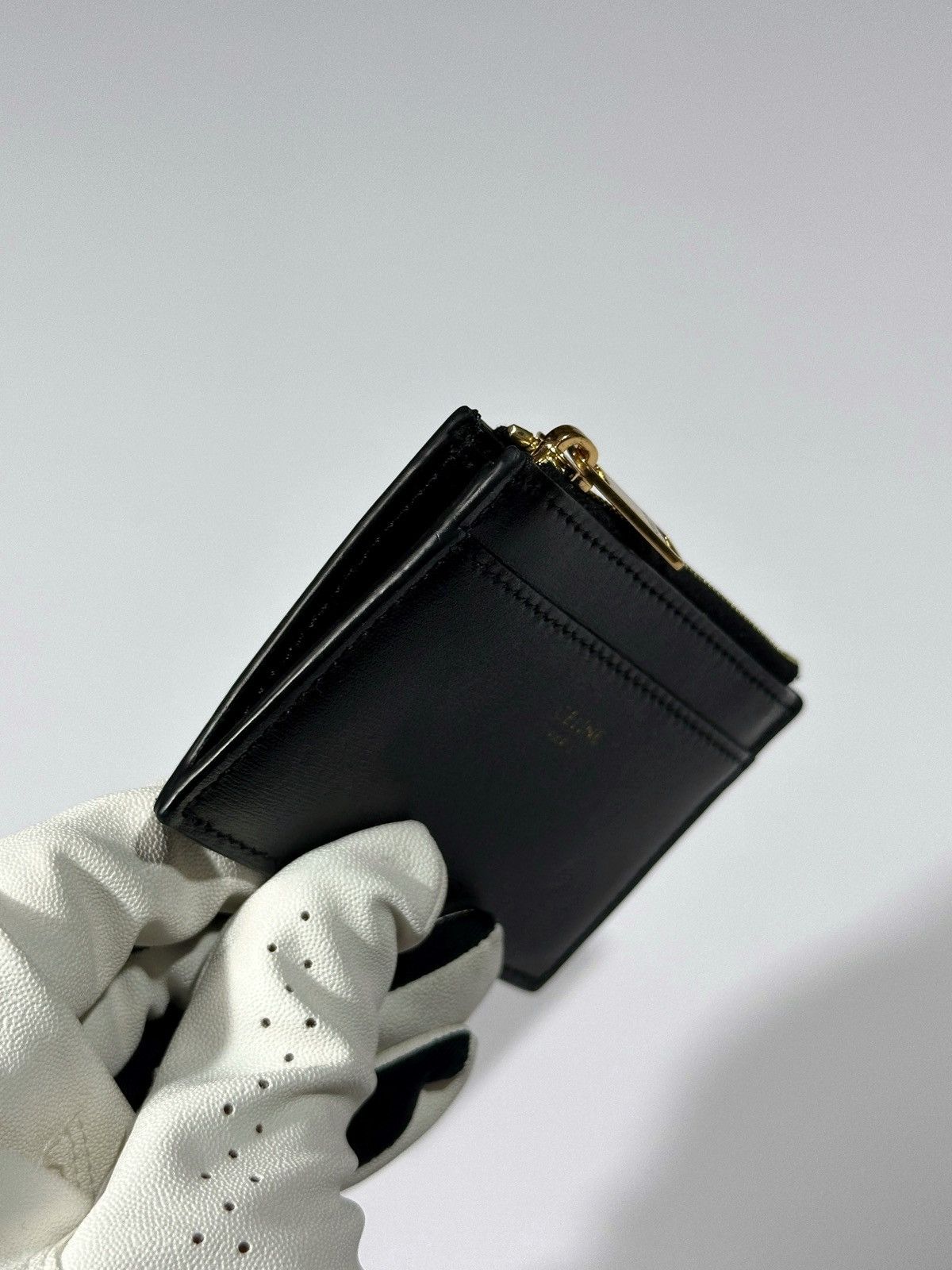 Celine CELINE Card Holder Wallet Leather Triomphe Italy Accessory Size ONE SIZE - 7 Thumbnail