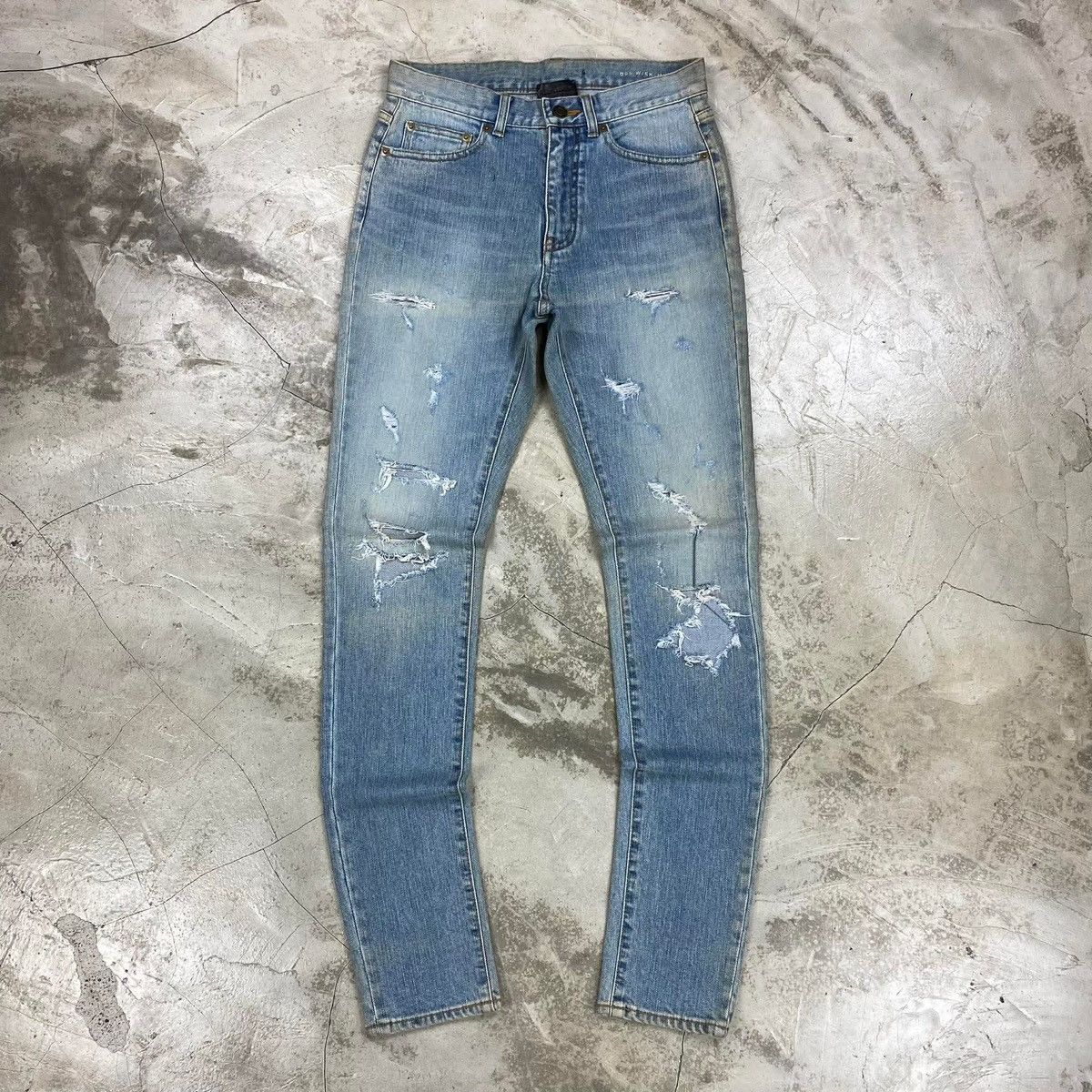 Saint Laurent Paris Hedi Slimane FW2015 ‘Surf Sound’ D05 Skinny Jeans Size US 27 - 1 Thumbnail