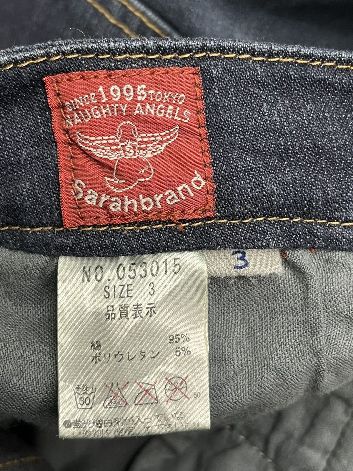 90's FLARE! SARAH NAUGHTY ANGEL Stretch Denim Multipocket