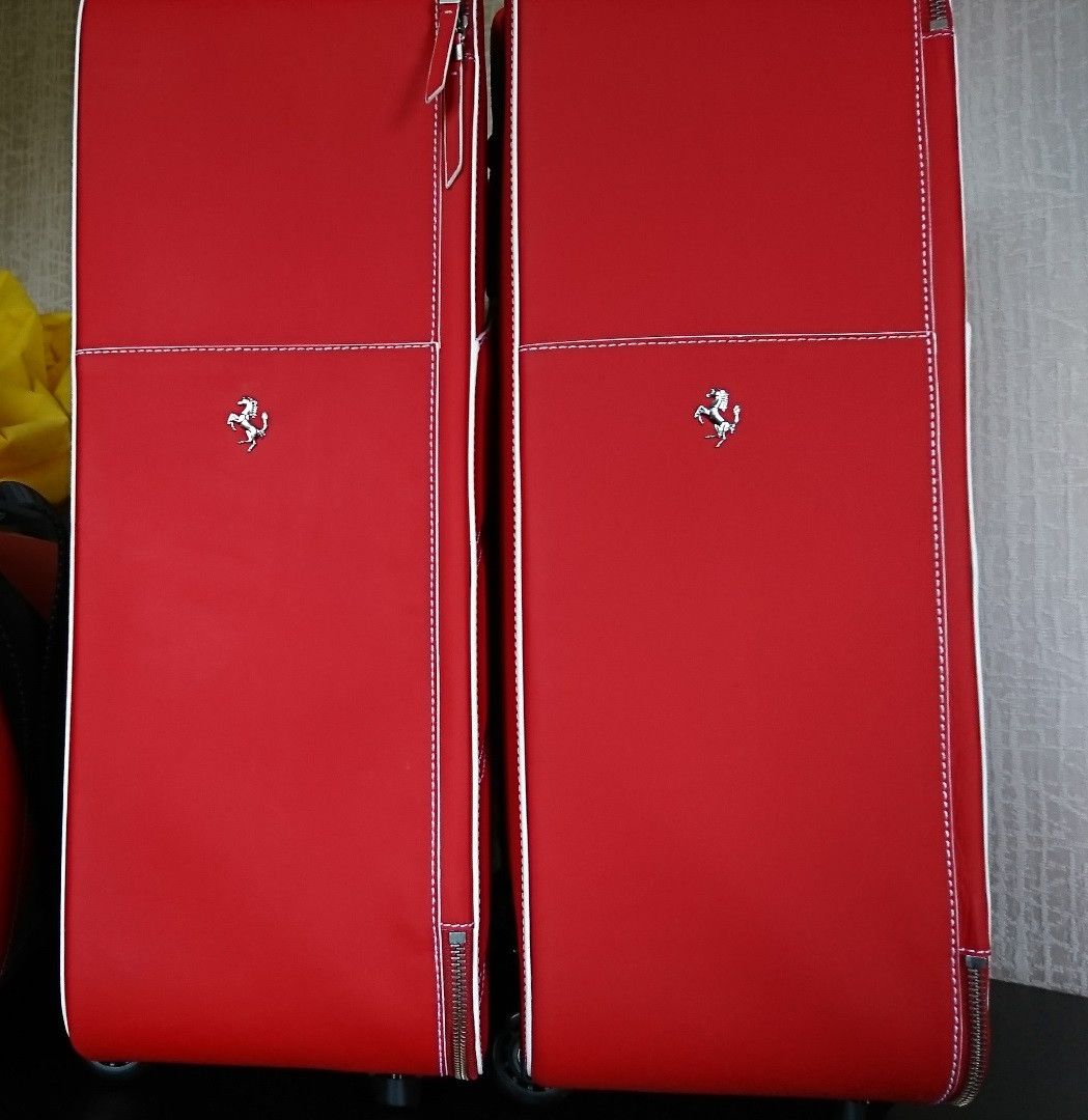 Ferrari Ferrari 488 GTB bag set leather travel luggage red & catalog Size ONE SIZE - 5 Thumbnail