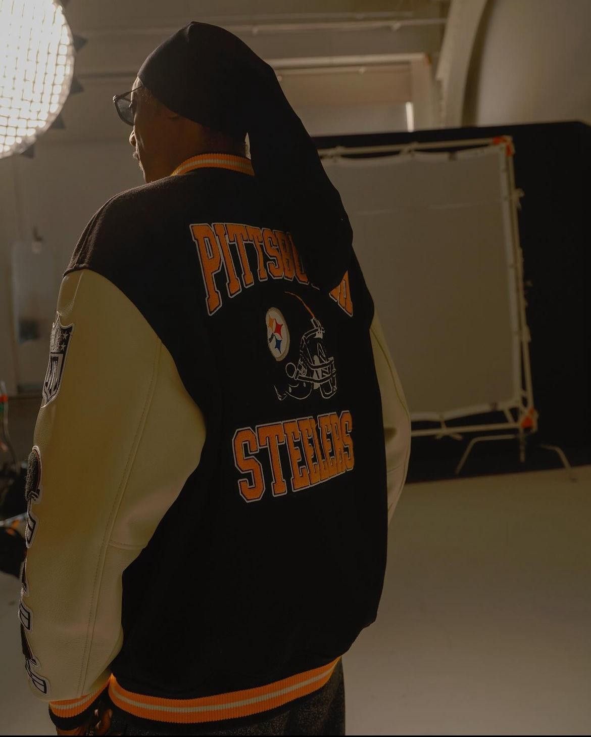 Drake OVO x NFL PITTSBURGH STEELERS OG OWL GAME DAY VARSITY JACKET Size US M / EU 48-50 / 2 - 11 Thumbnail