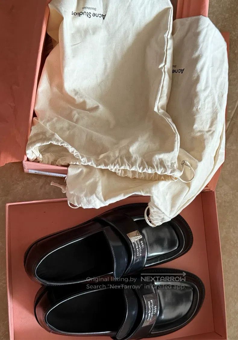 Acne Studios Acne Studios Round-Toe Slip-On Loafers with Silver Metal L Size US 7.5 / IT 37.5 - 3 Thumbnail