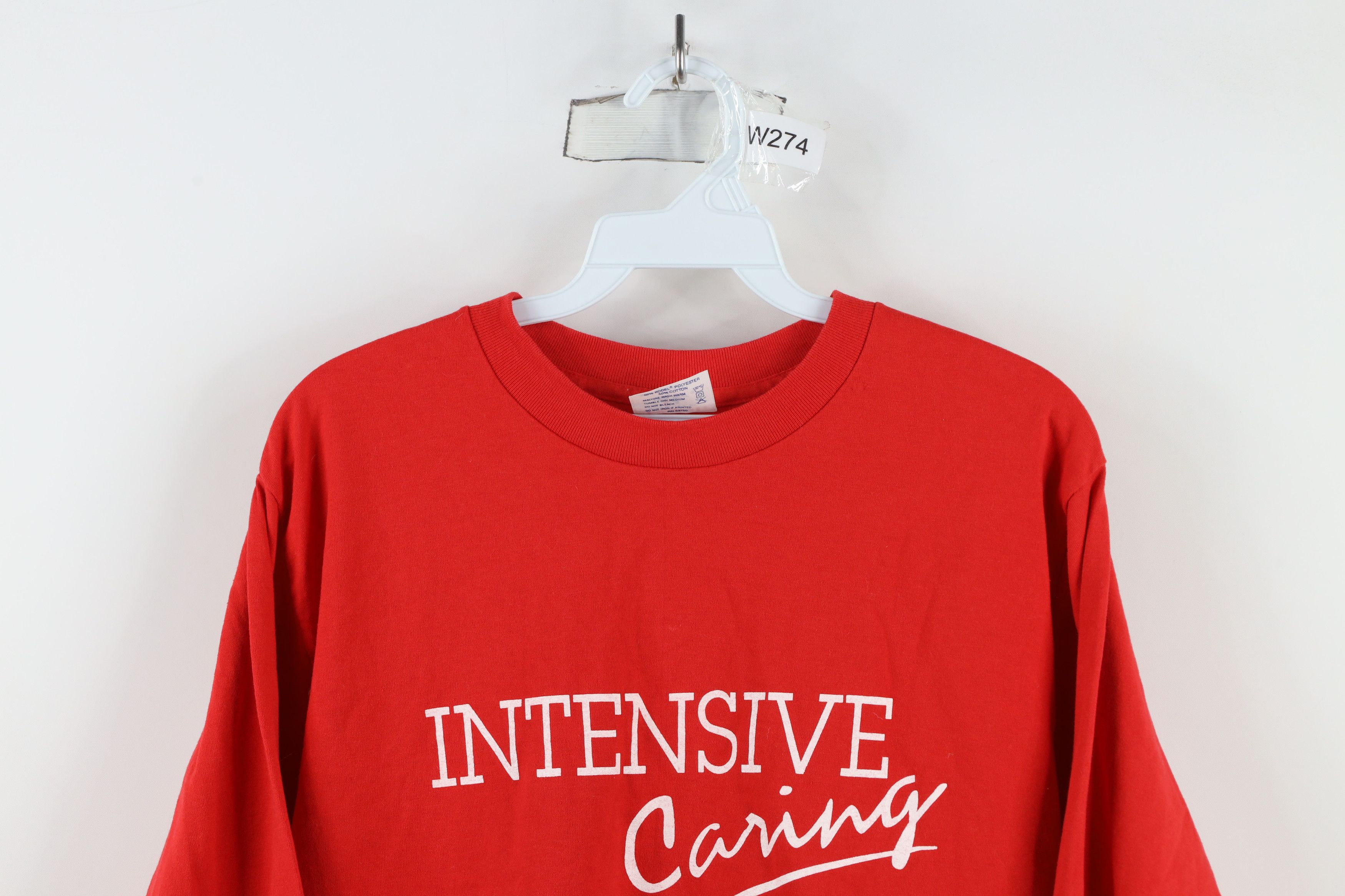 Vintage Vintage 90s Univeristy Hospital Intensive Caring T-Shirt USA Size L / US 10 / IT 46 - 2 Thumbnail