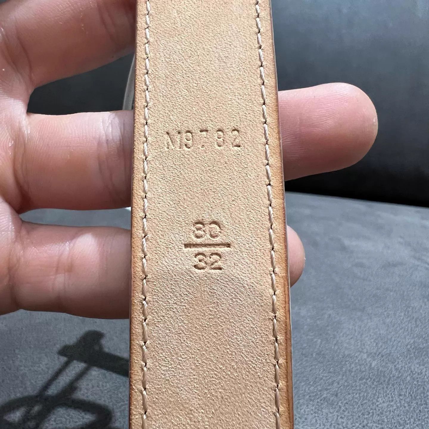 Louis Vuitton LOUIS VUITTON White Damier Belt 80 99 New Size ONE SIZE - 2 Thumbnail