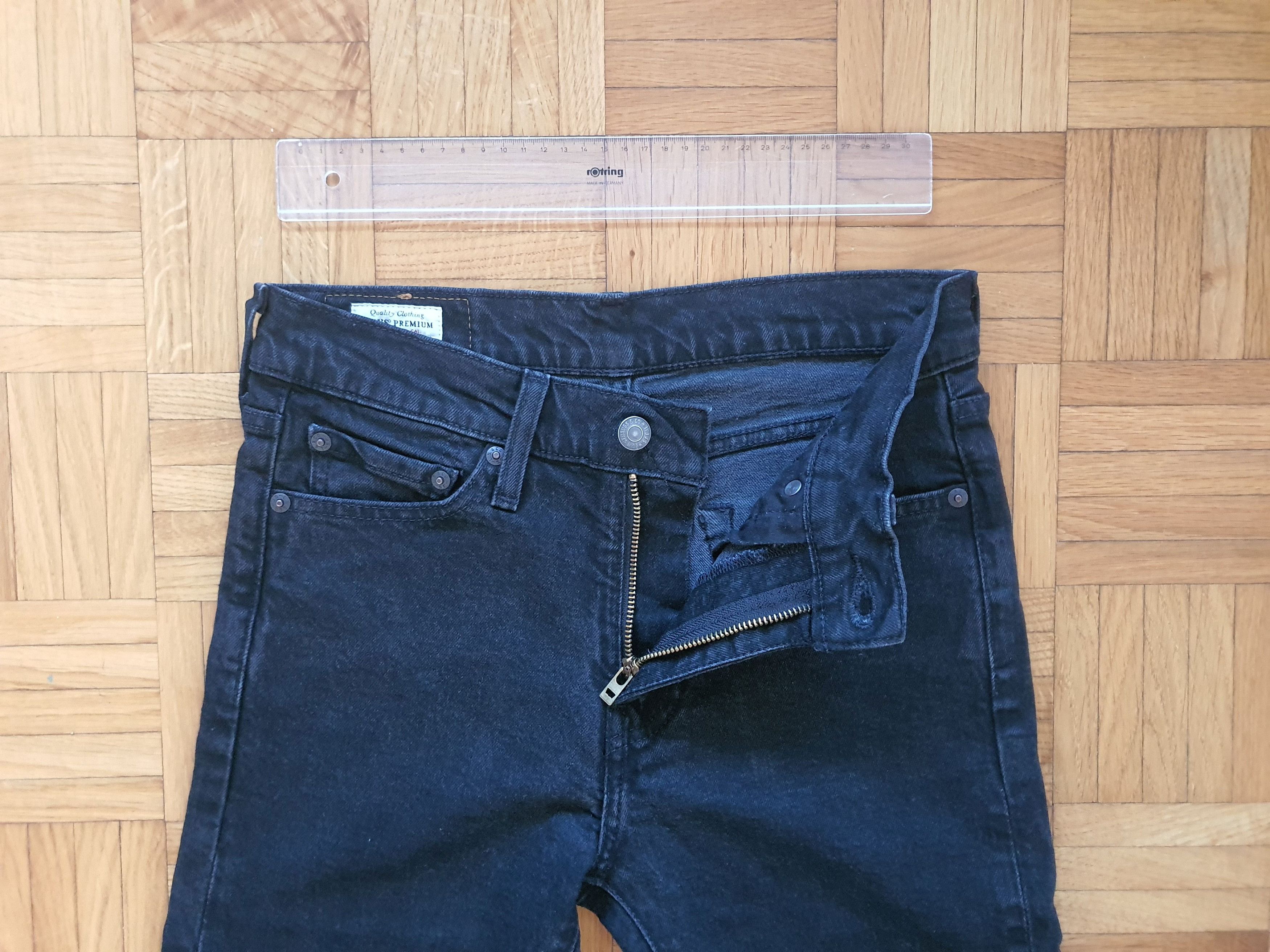 Levi's PREMIUM Line - 510 Skinny Denim Jeans - Black - W28 L32 Size US 28 / EU 44 - 4 Thumbnail