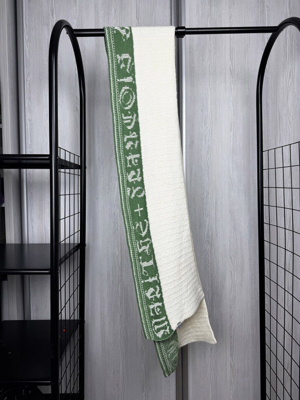 Marithe + Francois Girbaud Marithe + Francois Girbaud big logo wool angora big scarf Size ONE SIZE - 1 Thumbnail