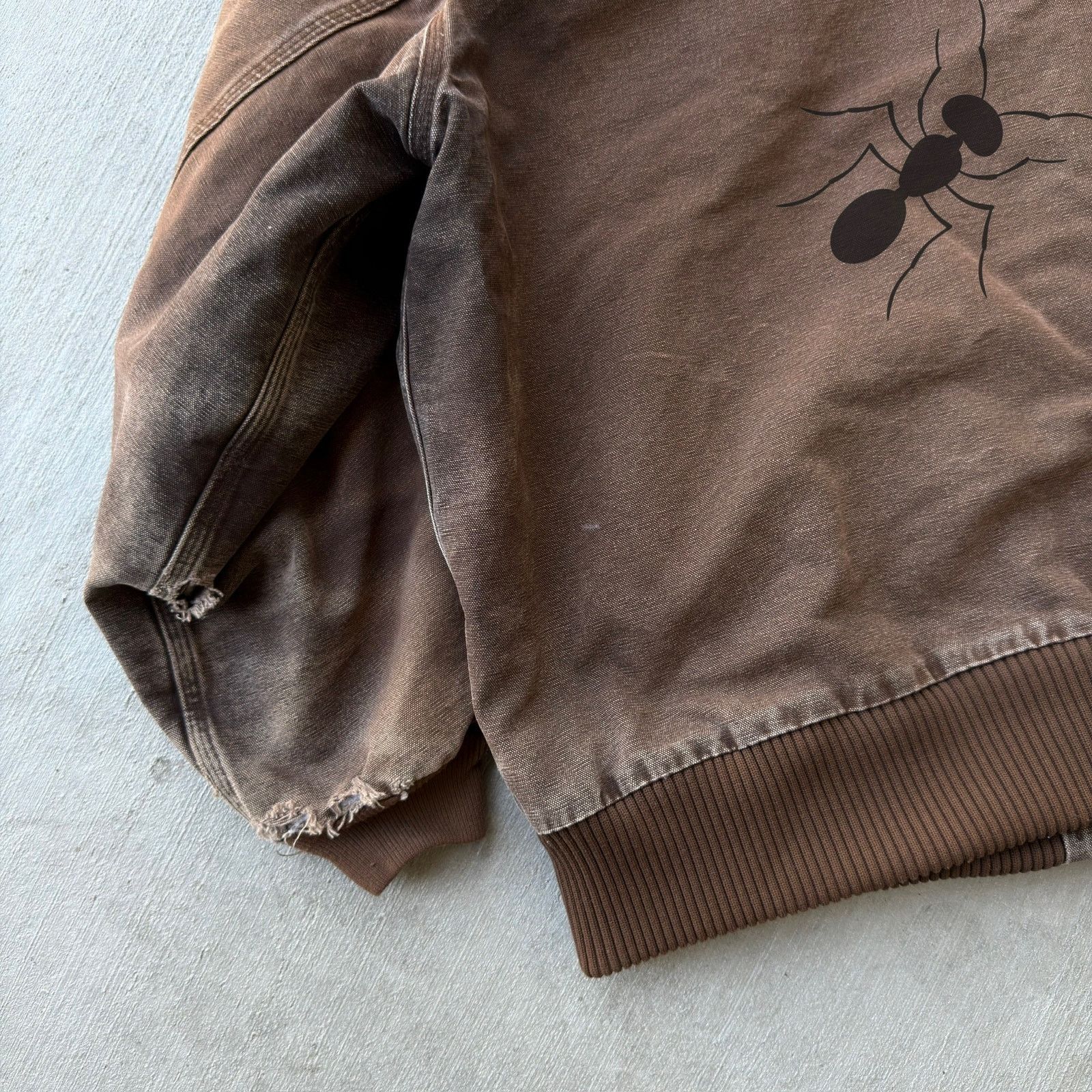 Carhartt × Vintage Carhartt J130 DKB brown hooded work wear jacket Size US XXL / EU 58 / 5 - 9 Thumbnail