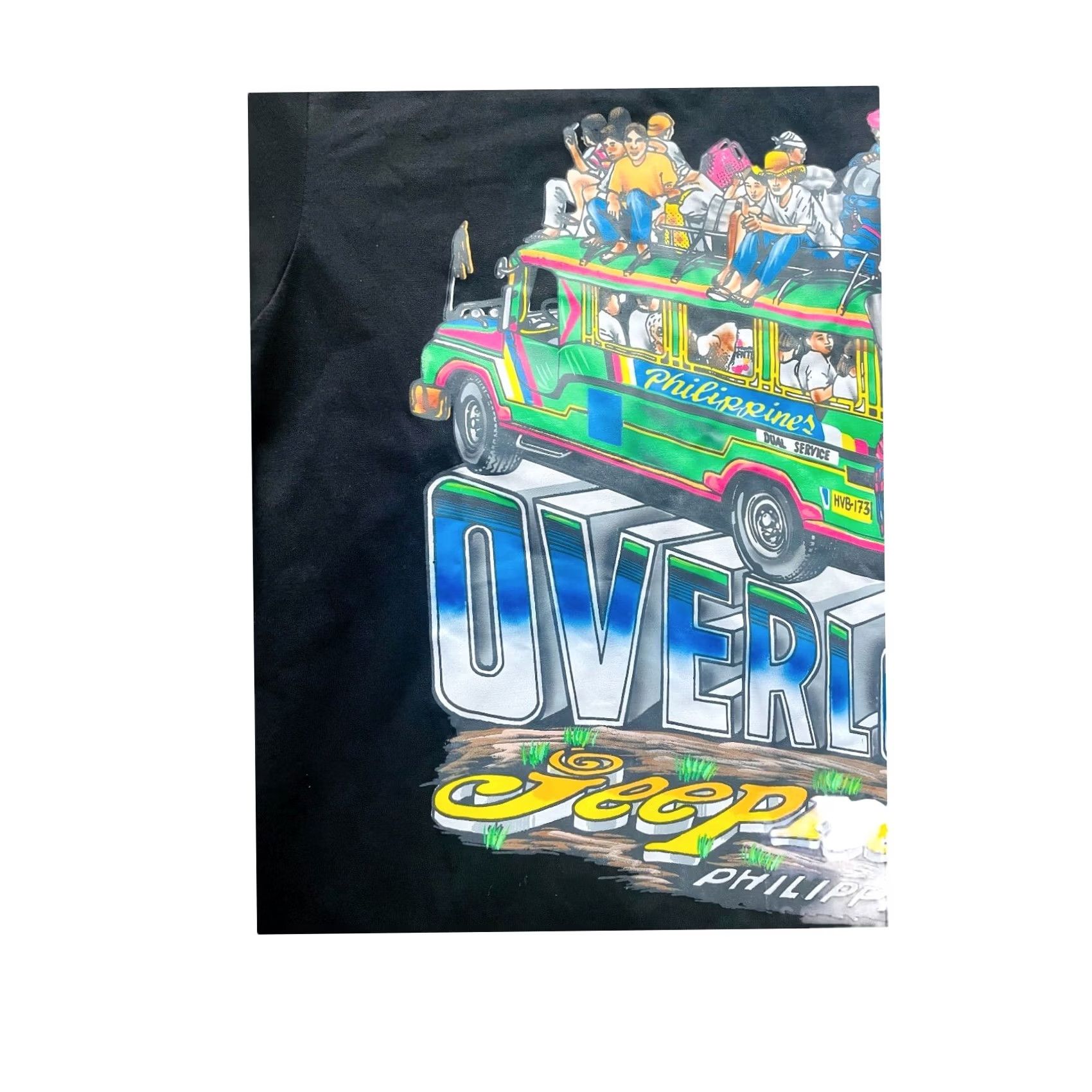Vintage VINTAGE Dibuhu 90s Graphic Print Jeepney Philippines T-Shirt Short Sleeve XL Black Mens Size US XL / EU 56 / 4 - 6 Thumbnail