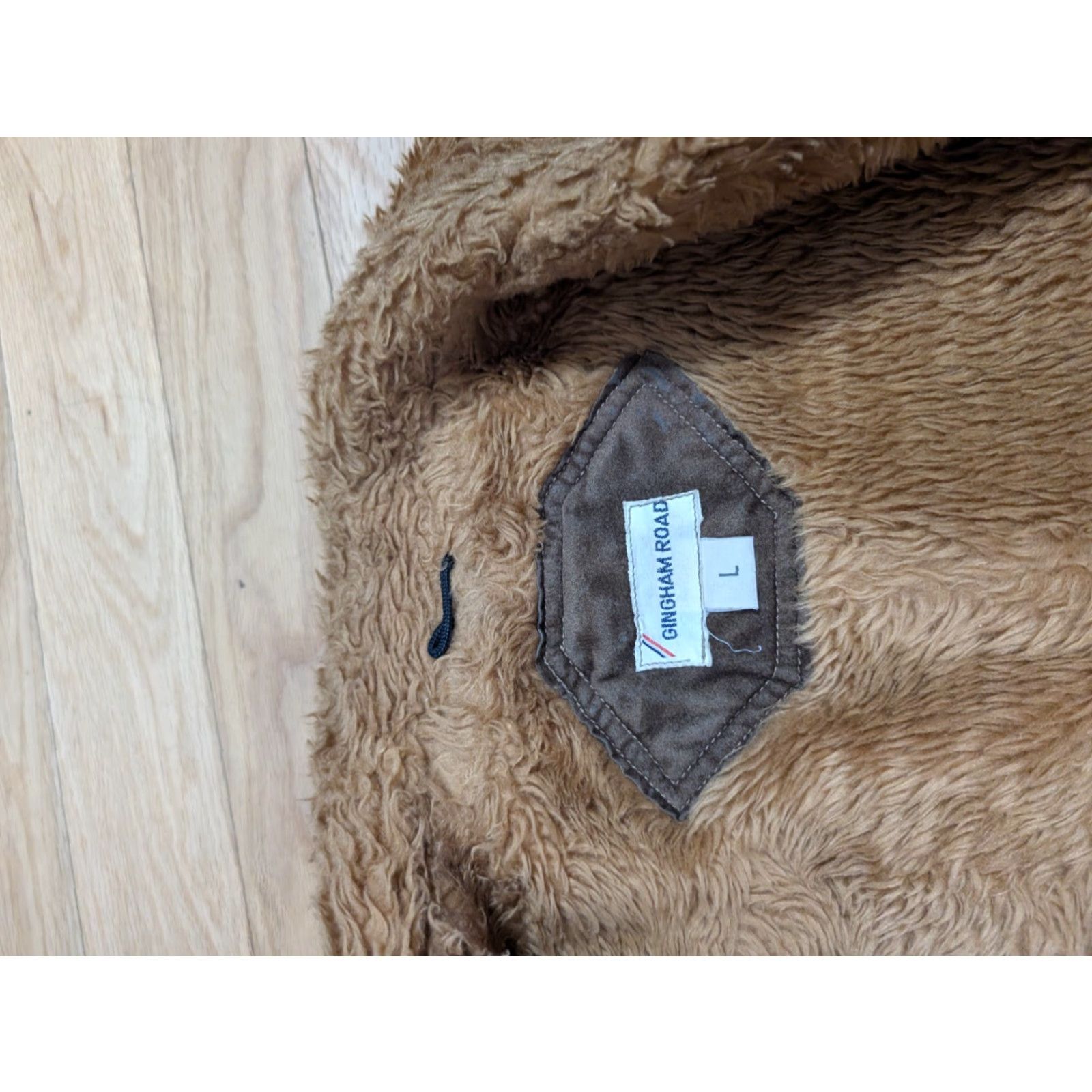 Vintage VINTAGE 70s Plaid Coat Gingham Road Boho Faux Fur Brown Suede L/XL Womens Coat Size L / US 10 / IT 46 - 6 Thumbnail