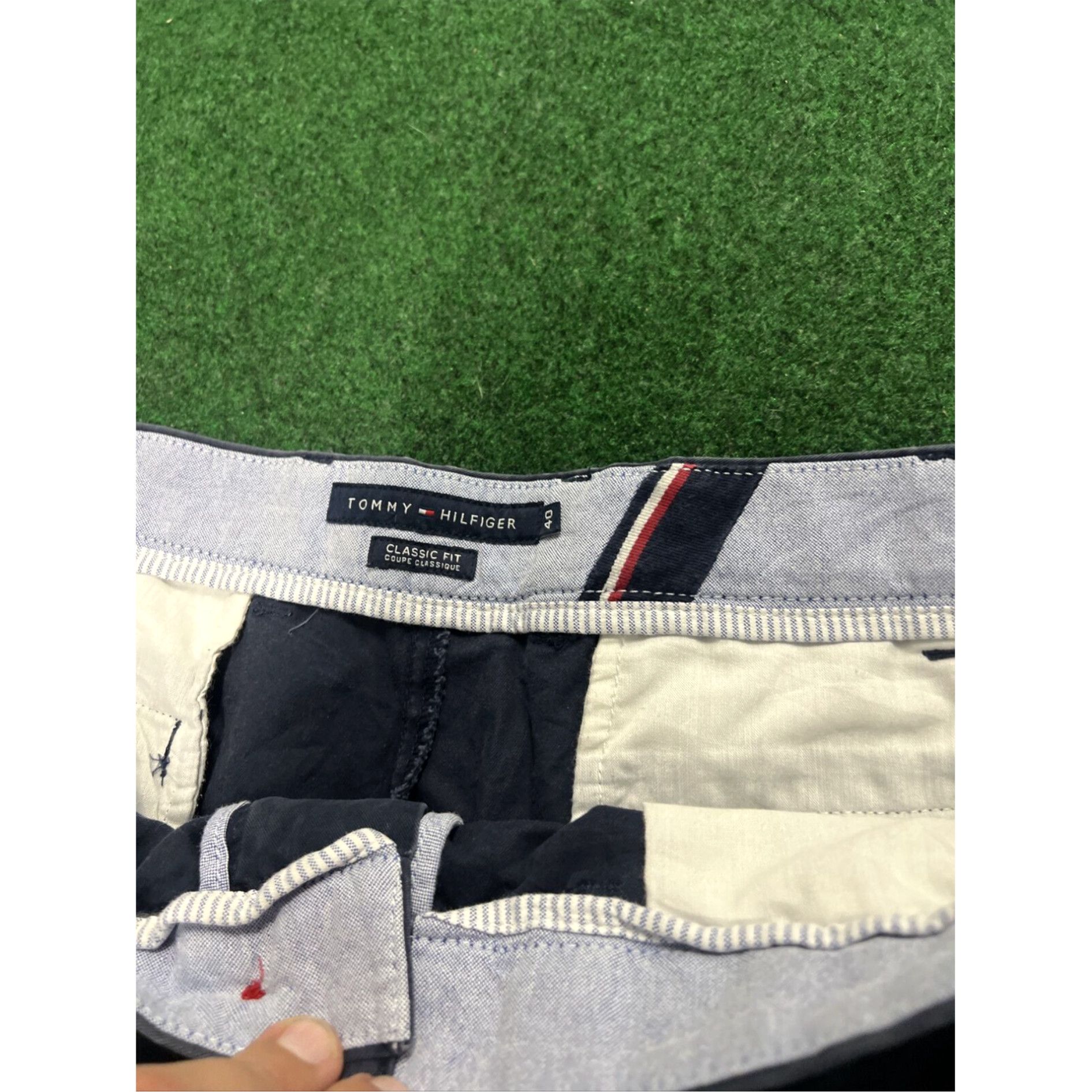 Tommy Hilfiger Tommy Hilfiger Navy Chino Shorts Size 40 - Classic Style, Summer Outdoors Size US 40 / EU 56 - 3 Thumbnail