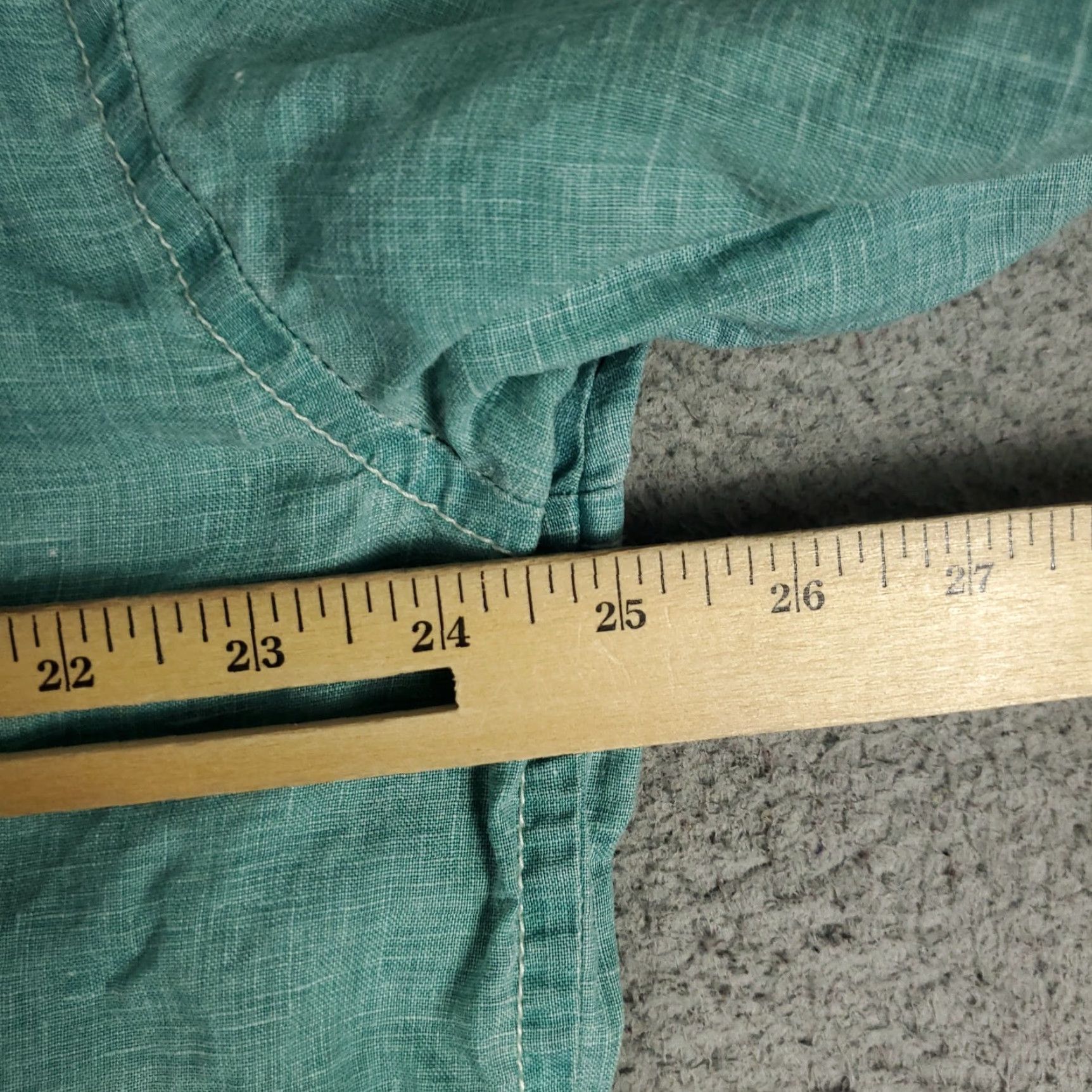 Tommy Bahama Tommy Bahama Shirt Mens Large Turquoise Marlin Linen Button Up Long Sleeve Size US L / EU 52-54 / 3 - 6 Thumbnail