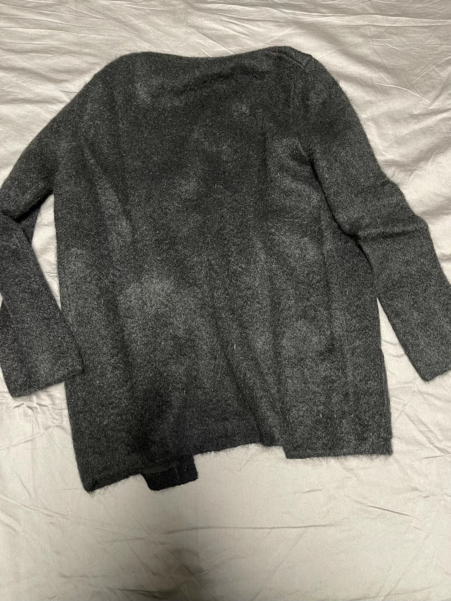 Saint Laurent Paris Saint Laurent Black Mohair Cardigan Sweater. Size XS / US 0-2 / IT 36-38 - 2 Thumbnail