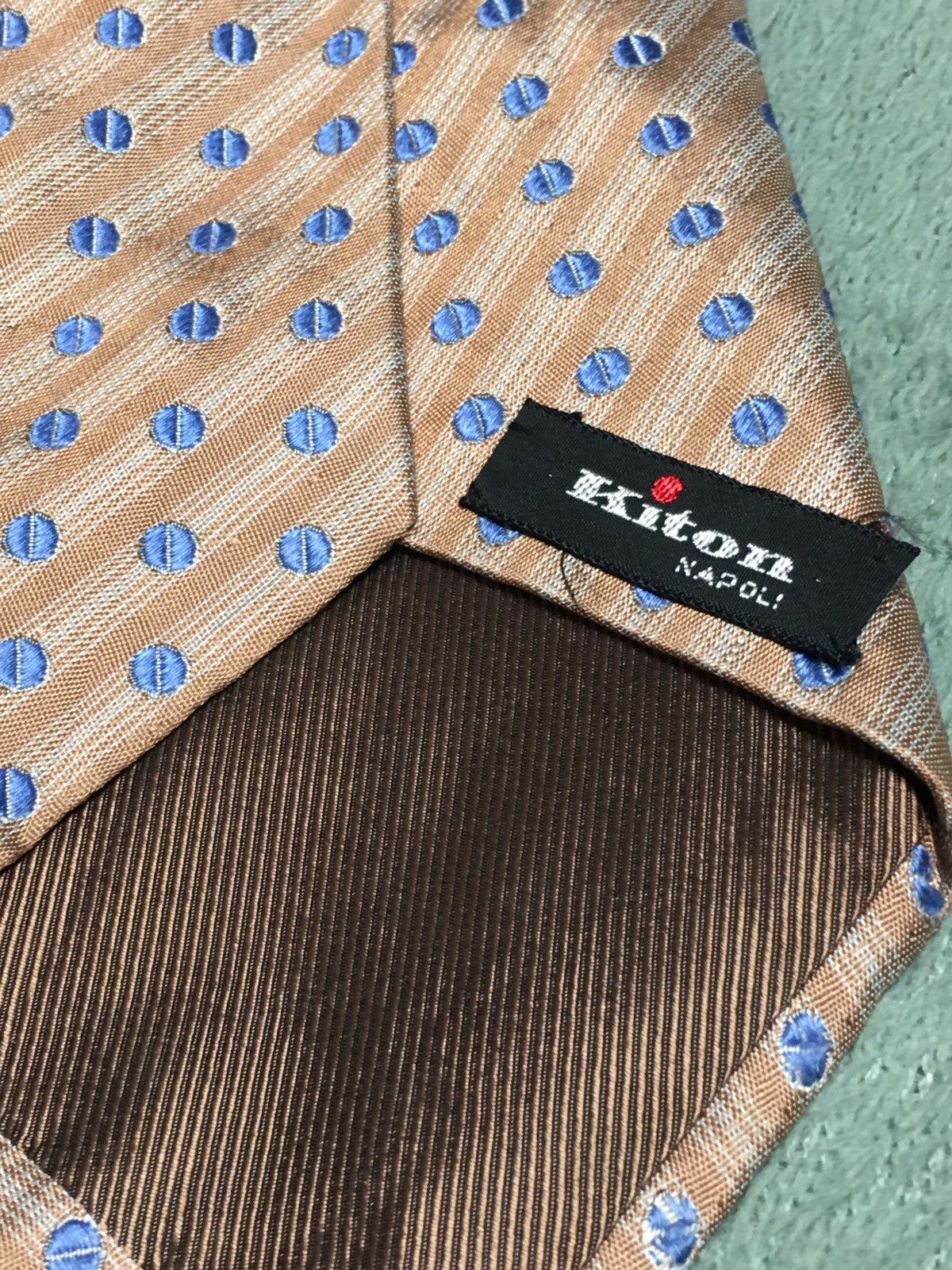 Kiton KITON Elegant Polka Dots Italy Silk Mens Tie Size ONE SIZE - 3 Thumbnail