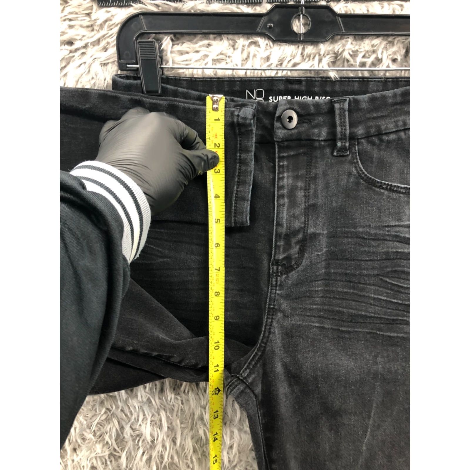 Vintage No Boundaries Jeans Skinny Jeans Size 9 Juniors Dark Wash Black Rise High 27in 5-Pocket Denim Cotton Modern Size 30" / US 8 / IT 44 - 4 Thumbnail