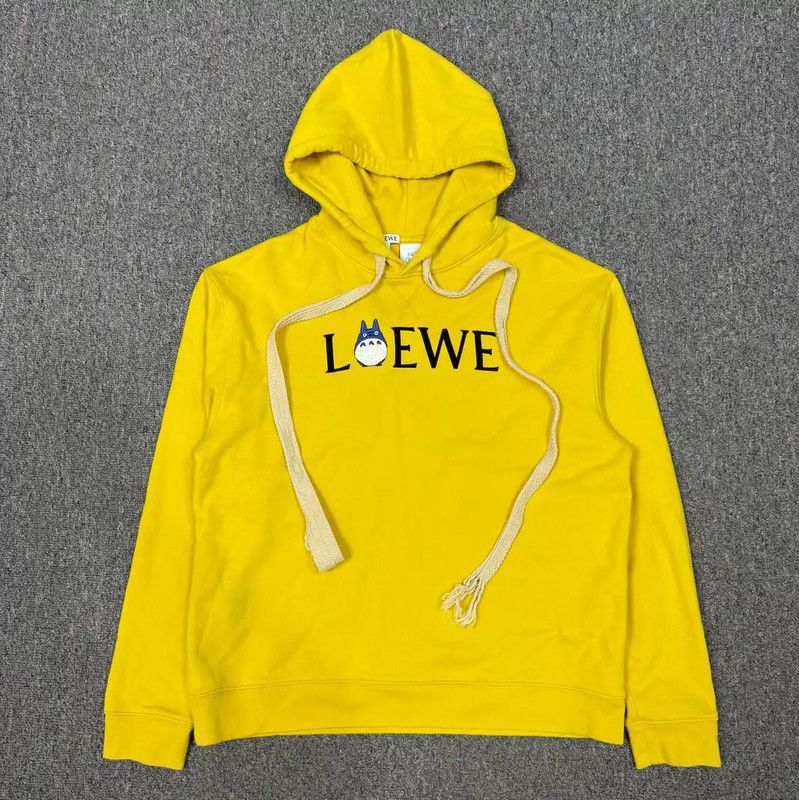 Loewe Loewe Yellow Cotton Men's Hoodie 0089 Size US L / EU 52-54 / 3 - 1 Thumbnail