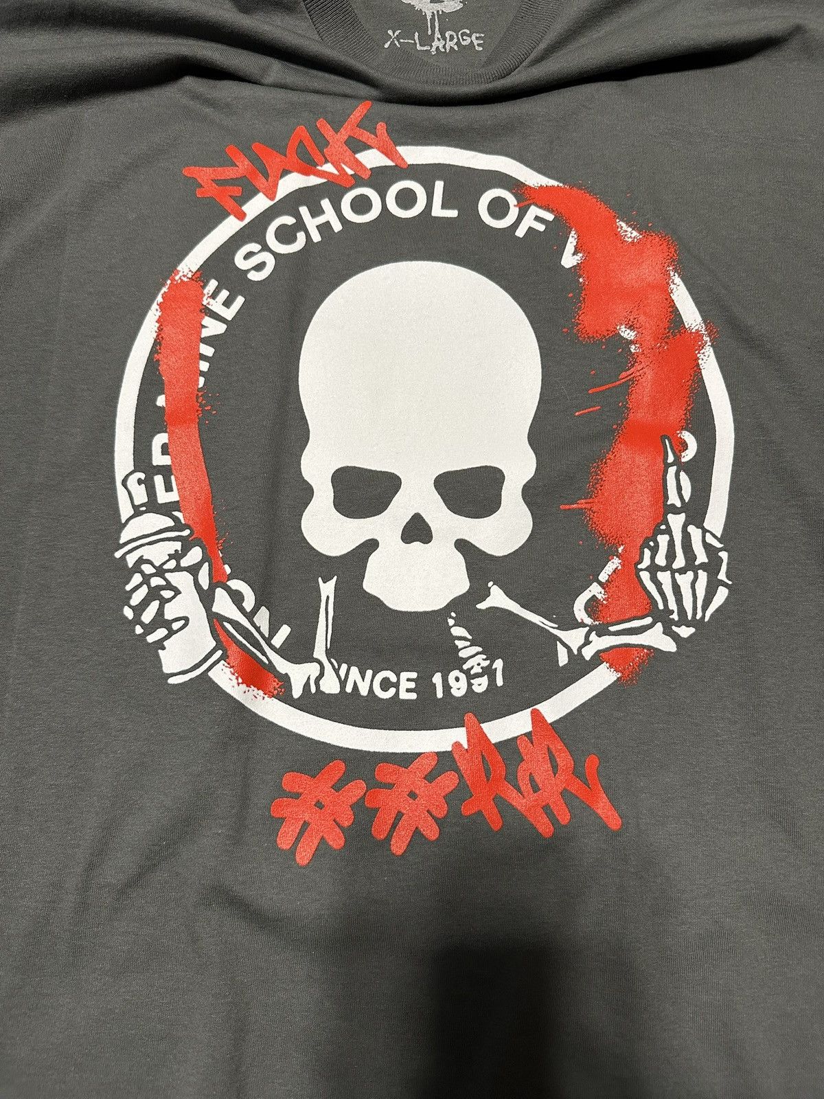 Other RR FUCK SCHOOL TEE Size US XL / EU 56 / 4 - 2 Thumbnail