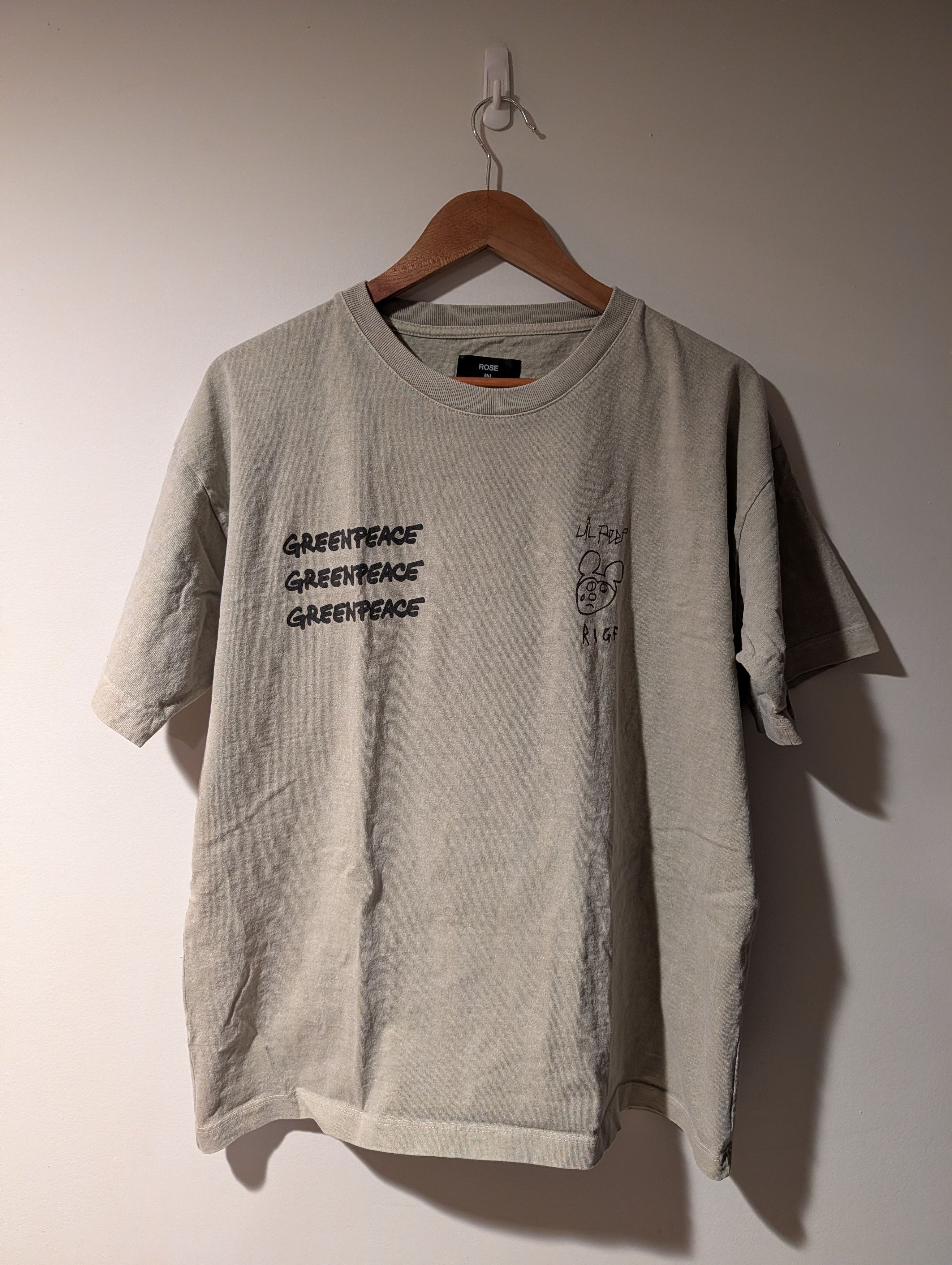 Lil Peep Lil Peep RIGF Green Peace Rose in Good Faith Large T-Shirt Size US L / EU 52-54 / 3 - 1 Thumbnail