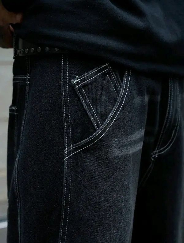 Japanese Brand Fujiwara x oue Loose Fit Wide Leg Casual Denim Pants Size US 37 - 6 Thumbnail