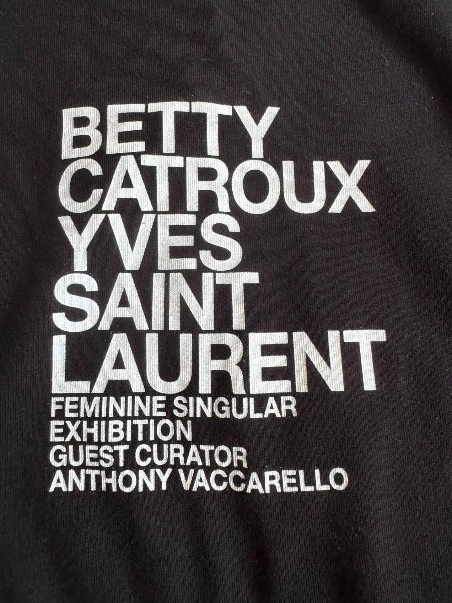 Saint Laurent Paris Saint Laurent Limited Edition Back Letter Print T-shirt Ｑ23 Size US M / EU 48-50 / 2 - 6 Thumbnail
