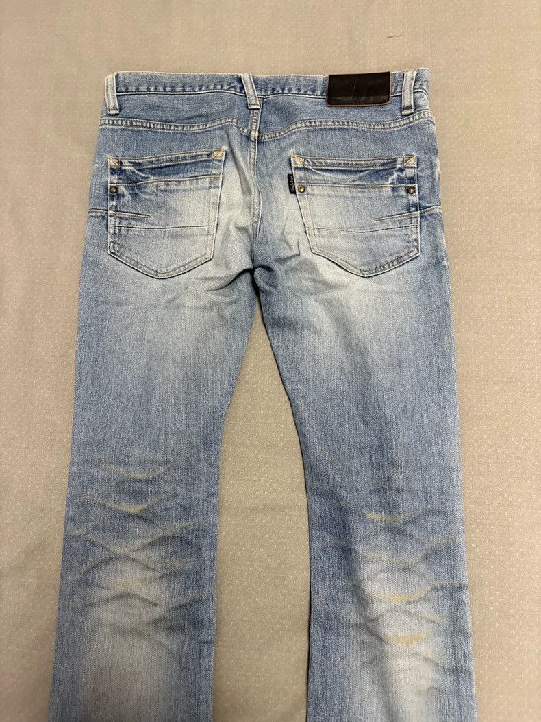 Yohji Yamamoto Vintage Light Blue Distressed Denim Jeans-2506 Size 31" - 7 Thumbnail