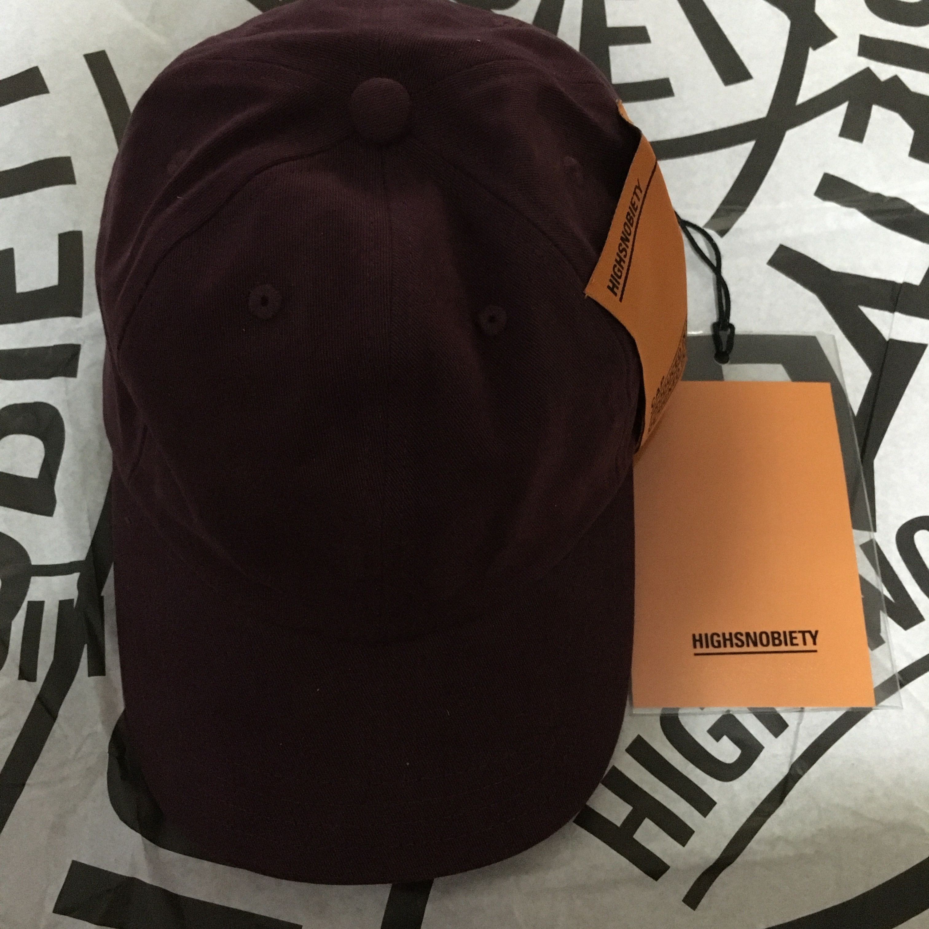 Highsnobiety HS Staples Cap Burgundy Size ONE SIZE - 6 Thumbnail