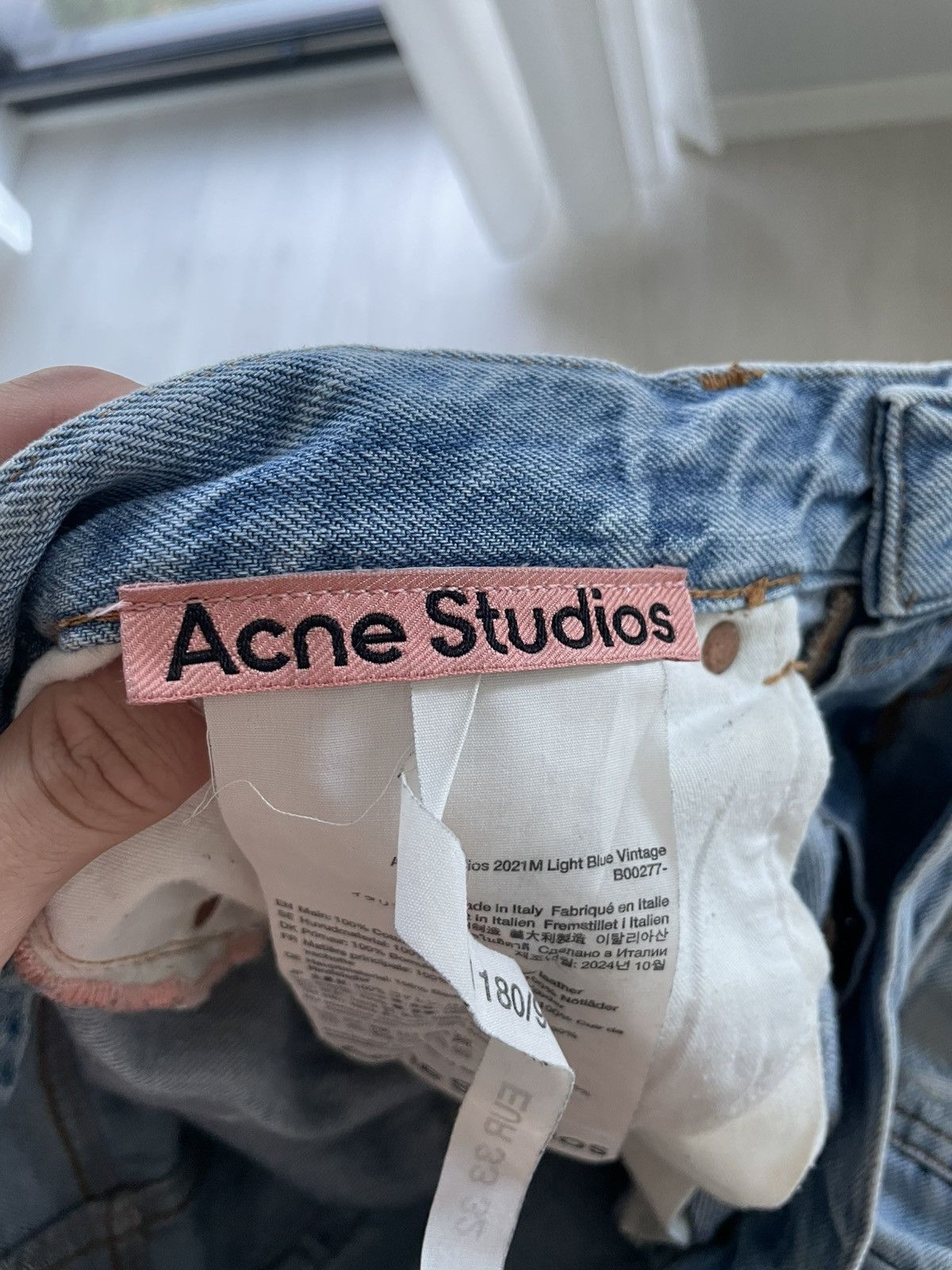 Acne Studios Acne Studios 2021M Light Blue Jeans Size US 33 - 9 Thumbnail