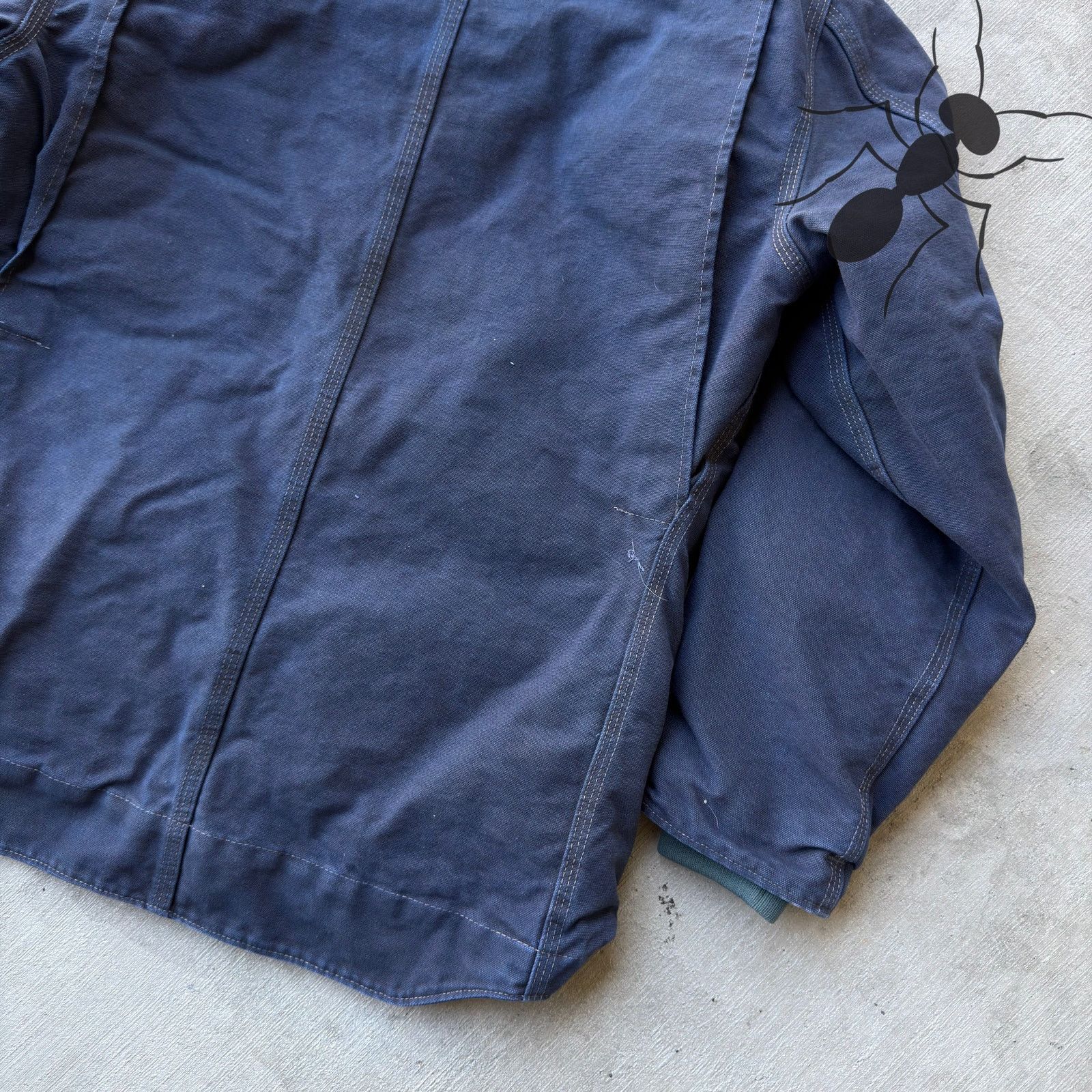 Carhartt × Vintage Vintage Y2K Carhartt C61 DYED blue chore coat work jacket Size US S / EU 44-46 / 1 - 8 Thumbnail