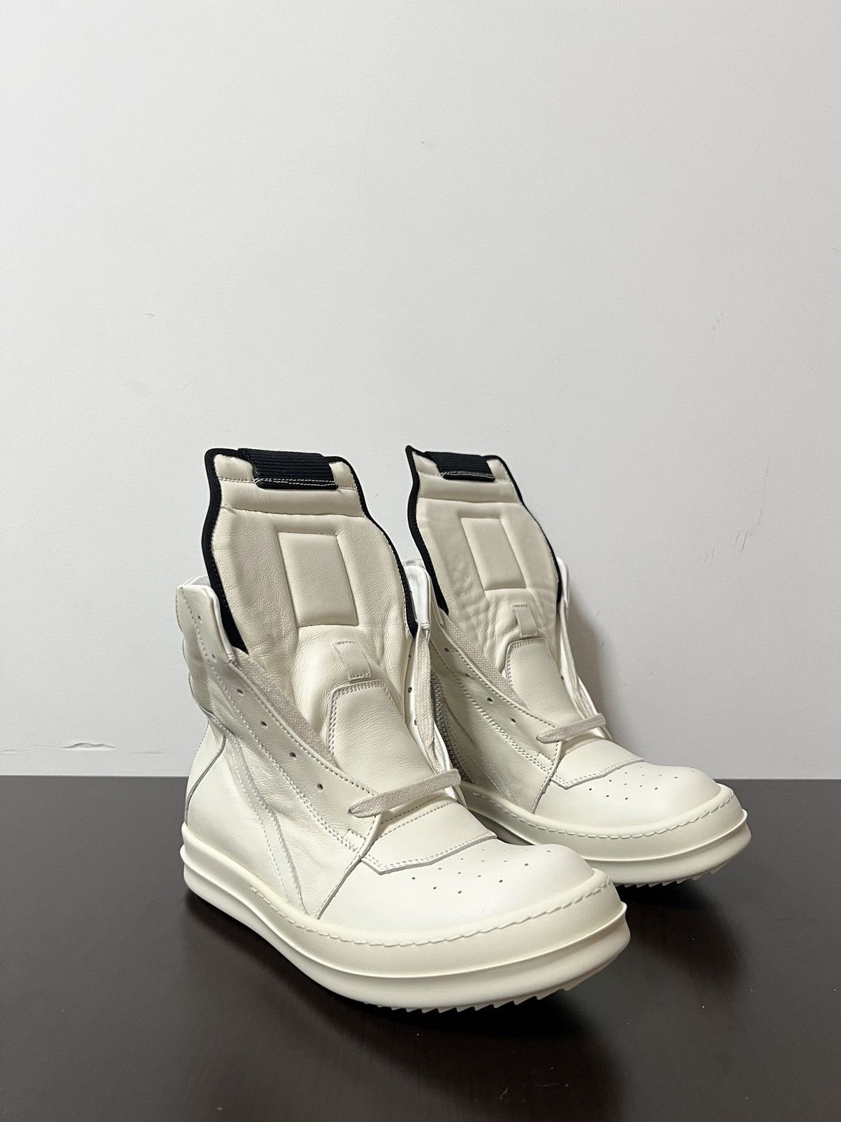 Rick Owens Rick owens white geobasket sz35 Size US 5 / IT 35 - 5 Thumbnail