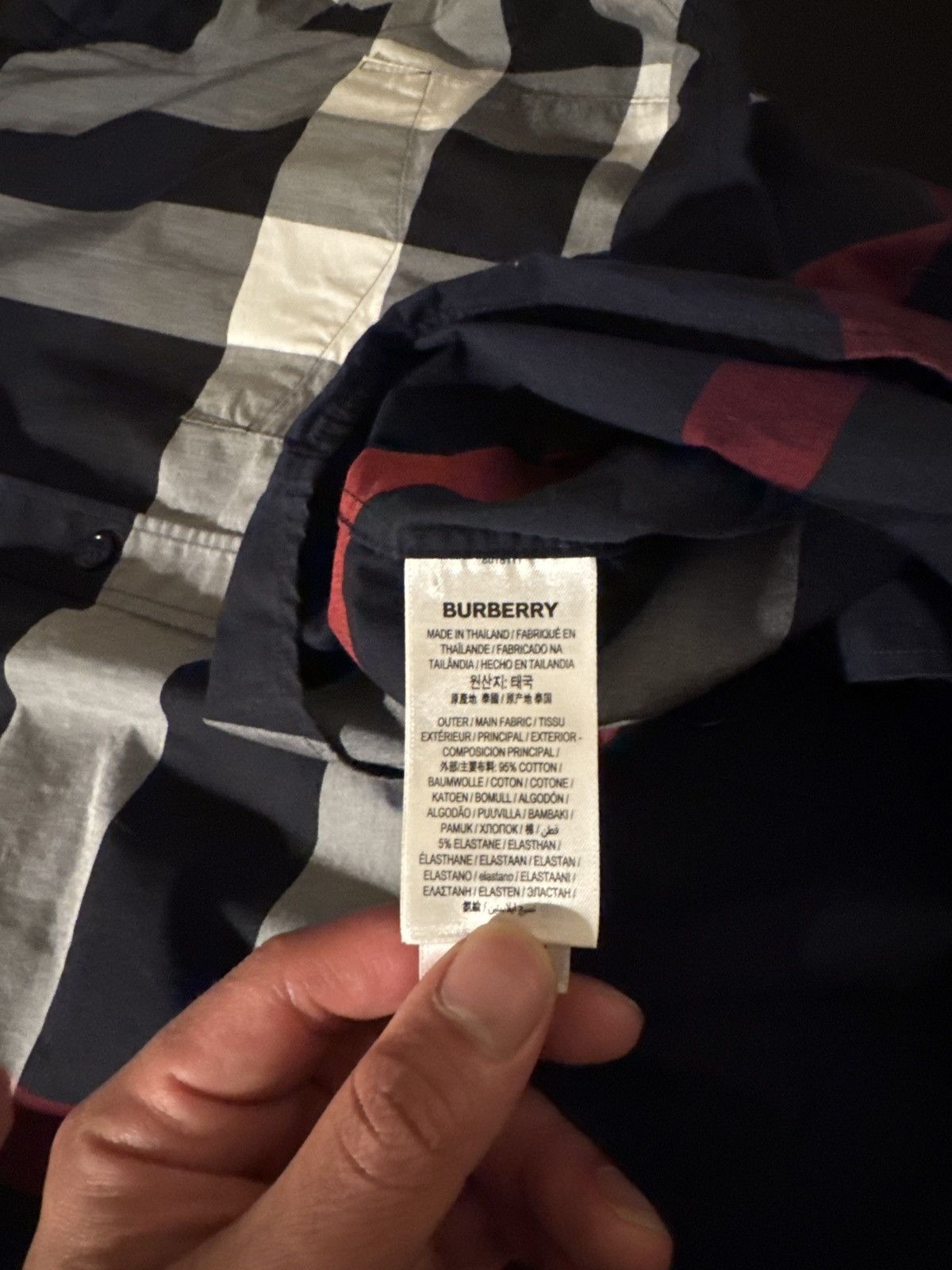 Burberry Burberry Button Down Blue Plaid Size US M / EU 48-50 / 2 - 2 Thumbnail