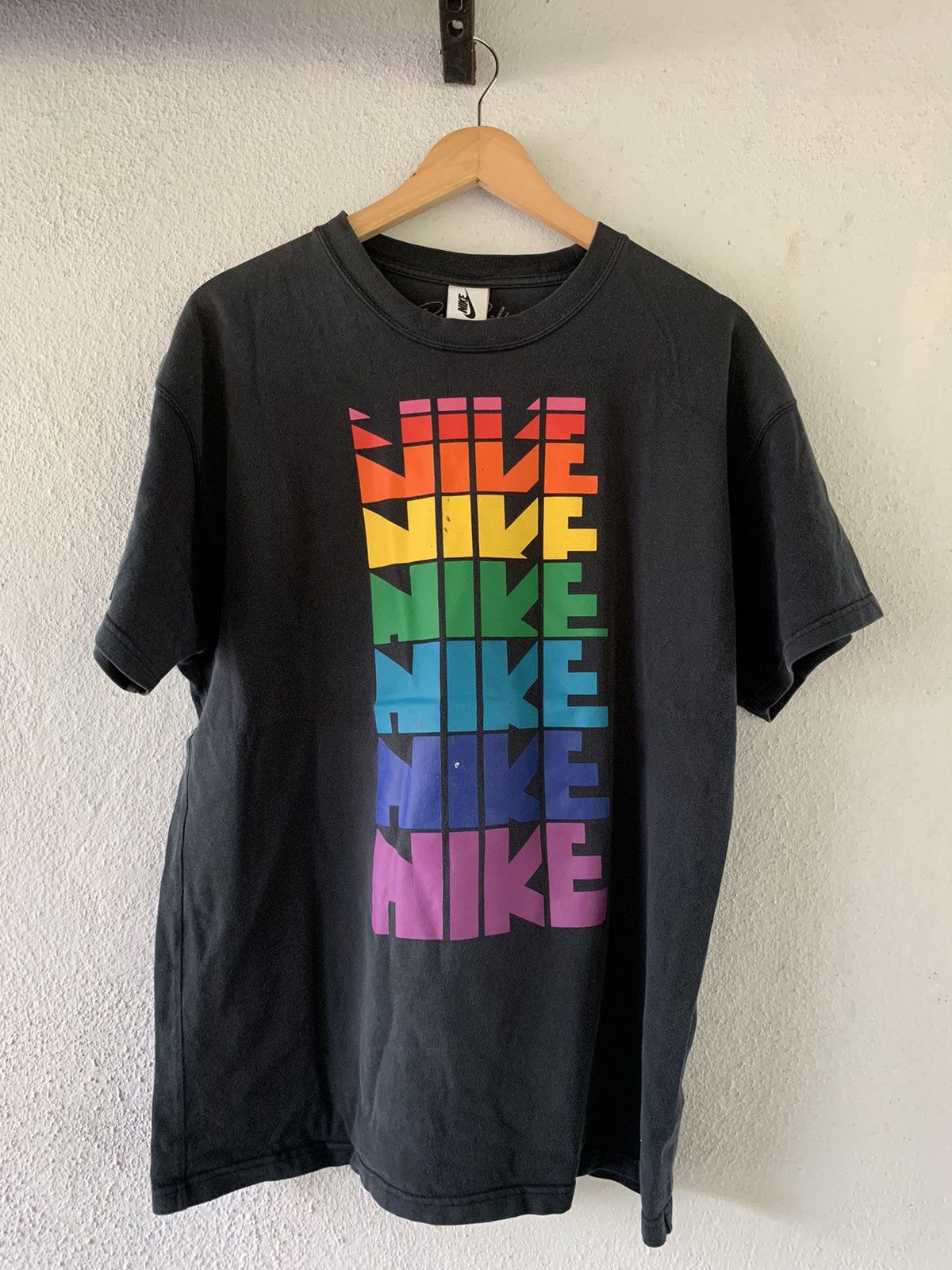 Nike × Vintage Nike Gilbert Baker Pride Tee Size US L / EU 52-54 / 3 - 1 Thumbnail