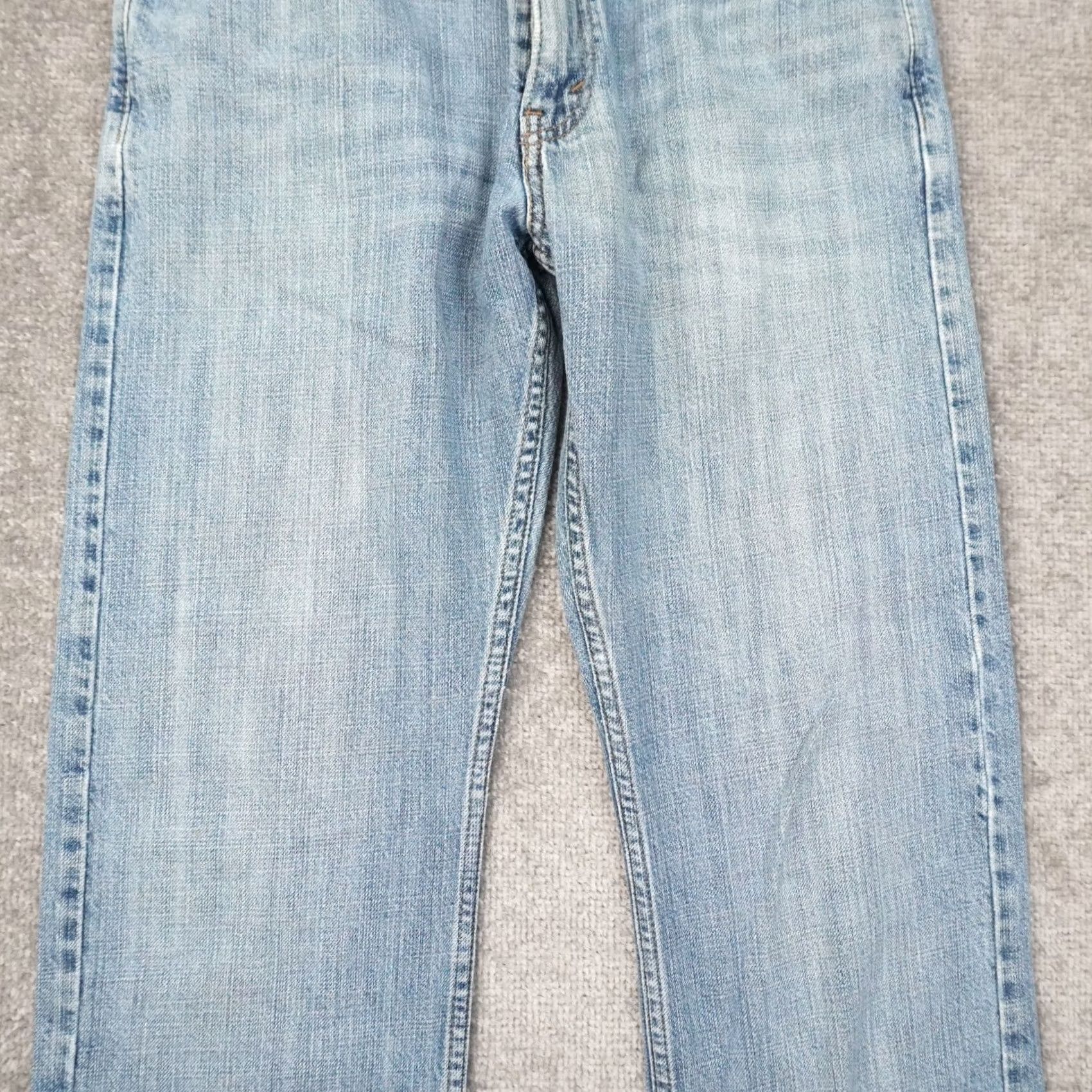 Levi's Levi's 514 Slim Straight Mens 32x28 Light Wash Blue Denim Jeans Size US 32 / EU 48 - 6 Thumbnail