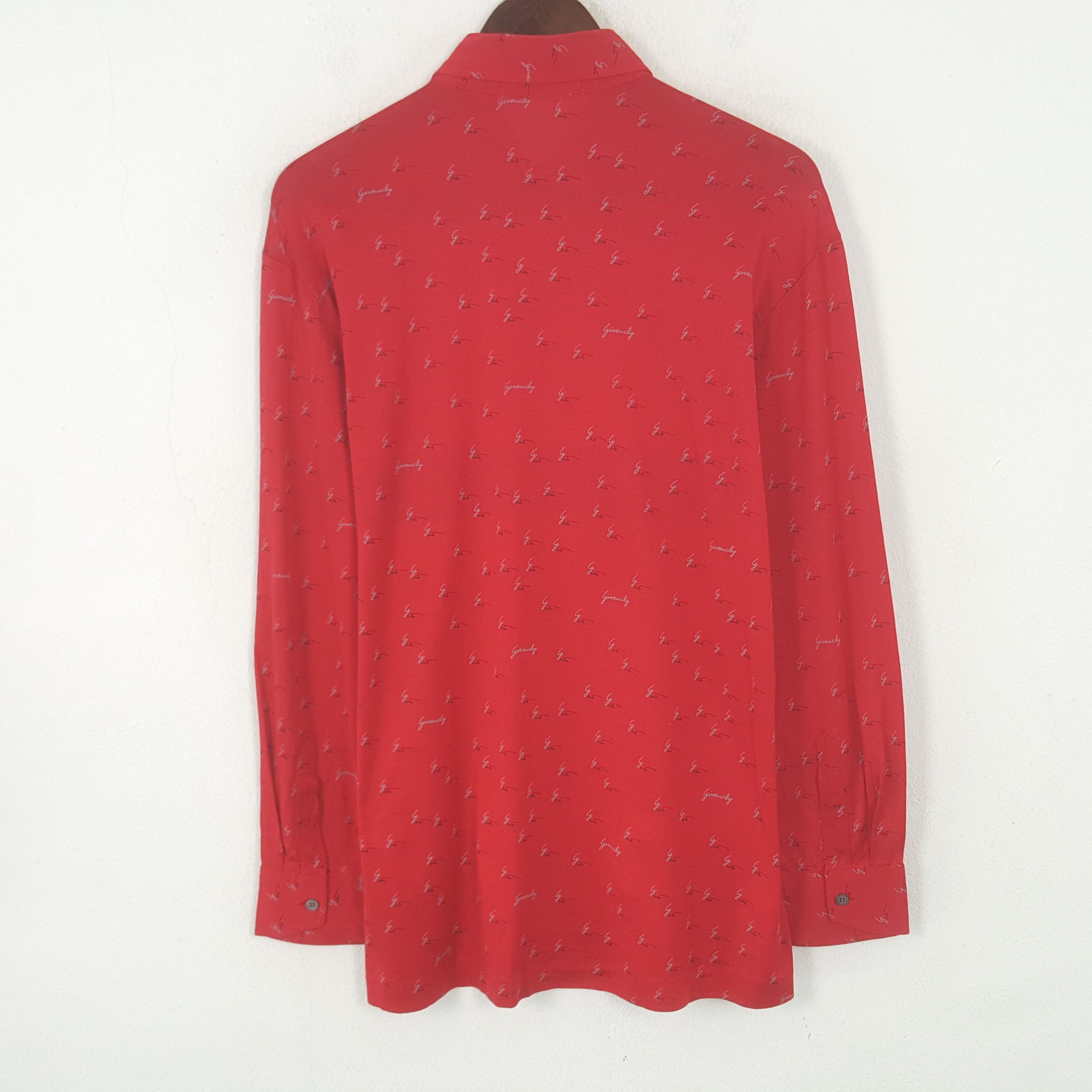 Givenchy Givenchy Embroidery Signature Monogram Button Up Shirt Size US L / EU 52-54 / 3 - 3 Thumbnail