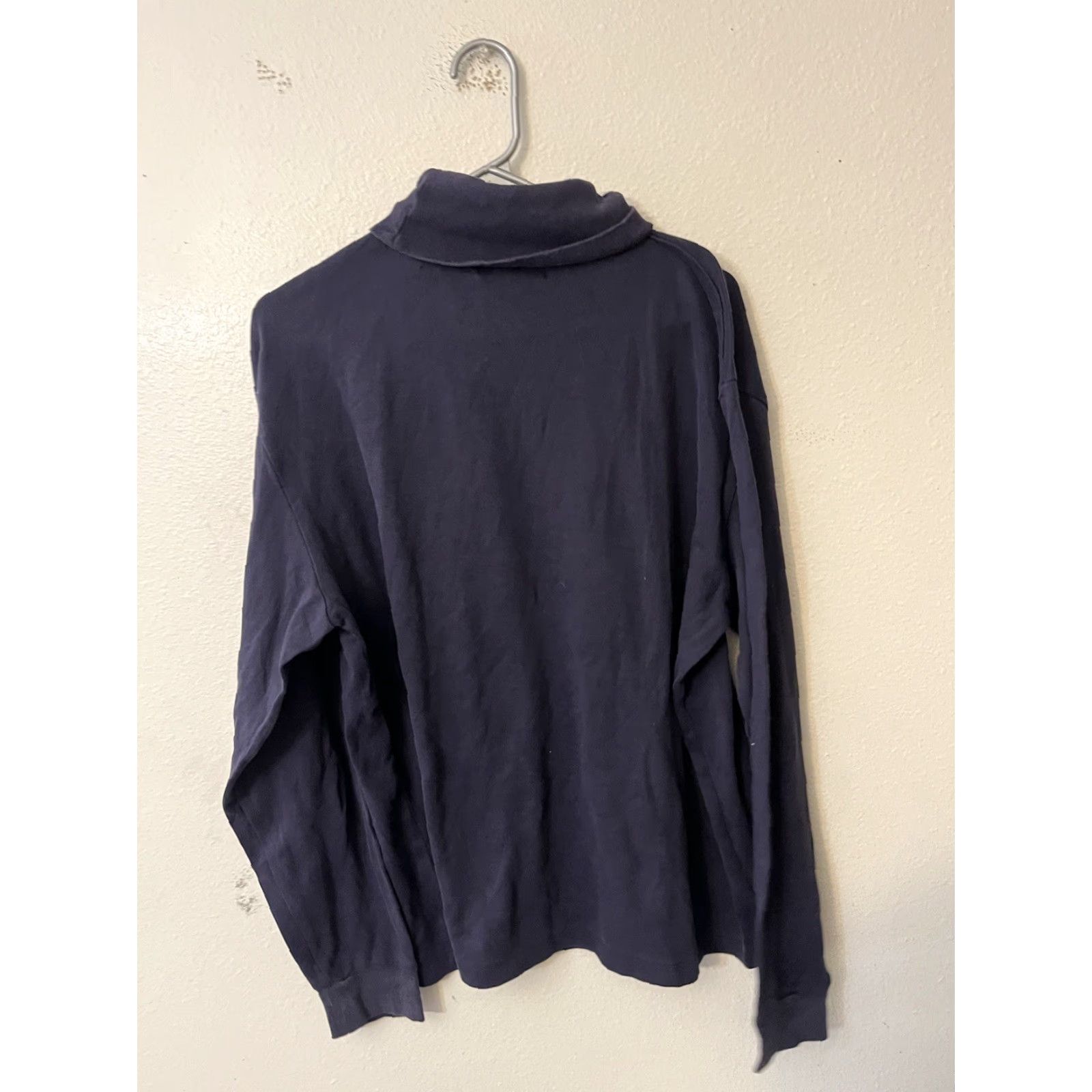 Polo Ralph Lauren Polo Ralph Lauren Shirt Men Vintage Navy Blue Long Sleeve Turtleneck Size L Pullover Size US L / EU 52-54 / 3 - 2 Thumbnail