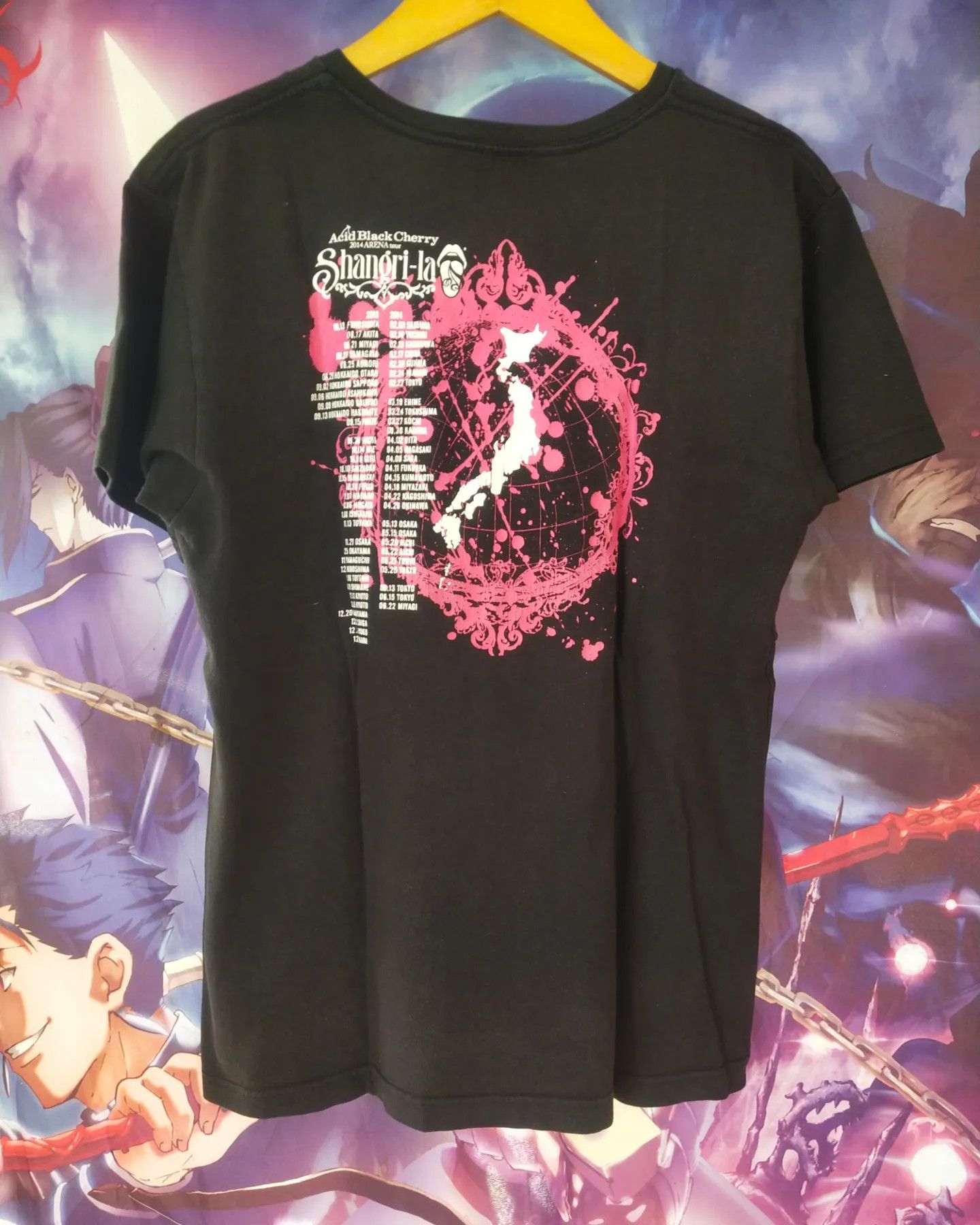 Band Tees Acid Black Cherry Shangri-La 2014 Arena Tour Band Tee Size US M / EU 48-50 / 2 - 3 Thumbnail