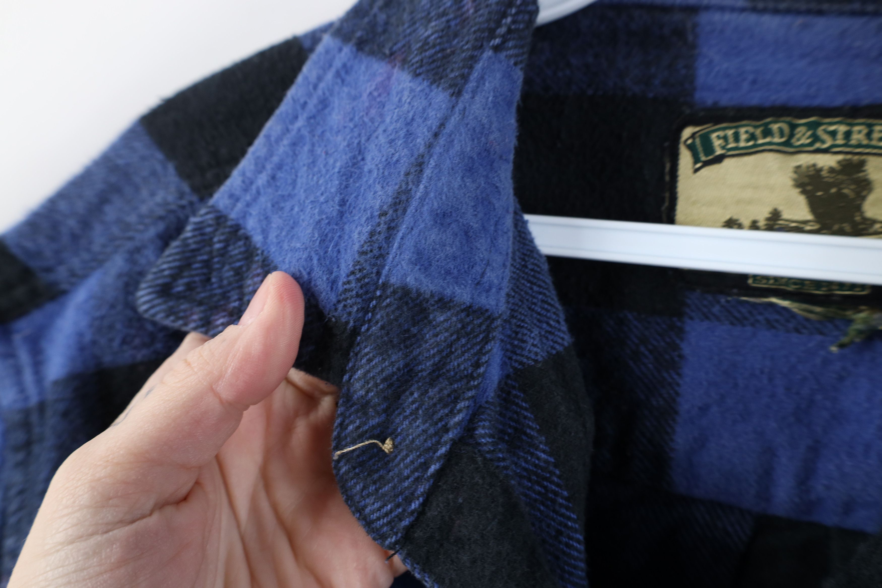 Vintage Vintage 90s Streetwear Heavyweight Button Shirt Plaid Size US L / EU 52-54 / 3 - 9 Thumbnail