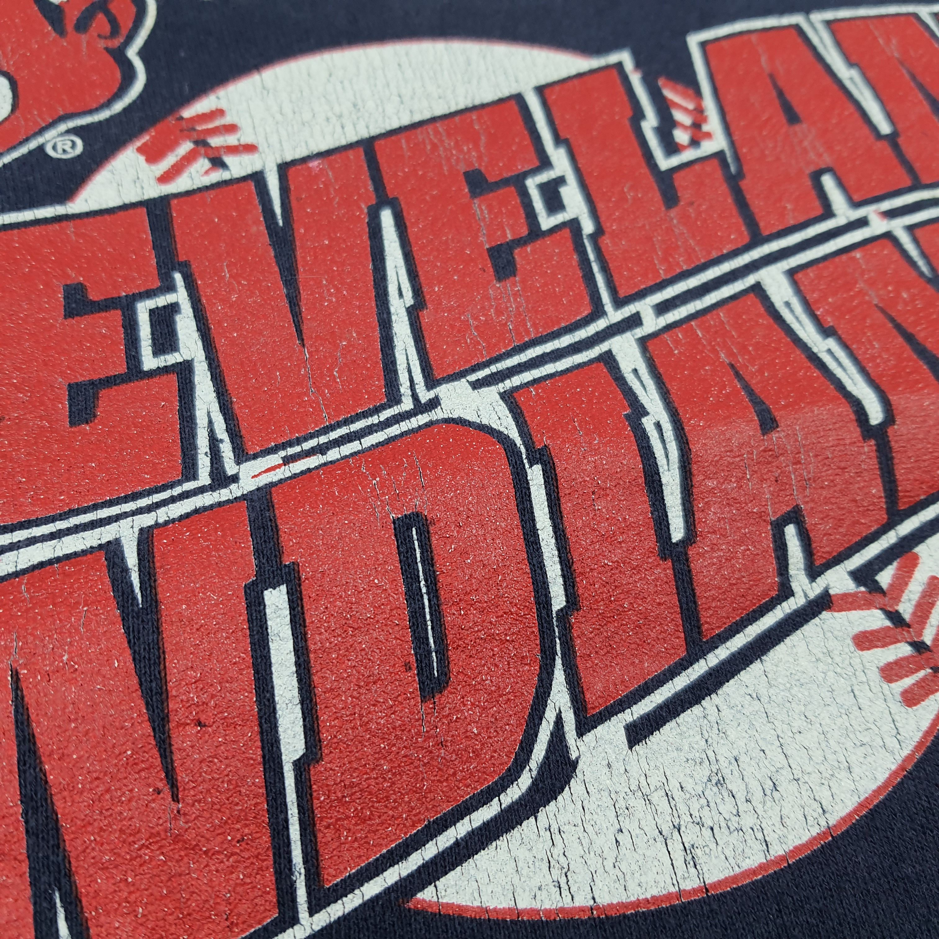 Lee Vtg 90s Cleveland Indians World Series Sweatshirt C287N12 Size US L / EU 52-54 / 3 - 3 Thumbnail