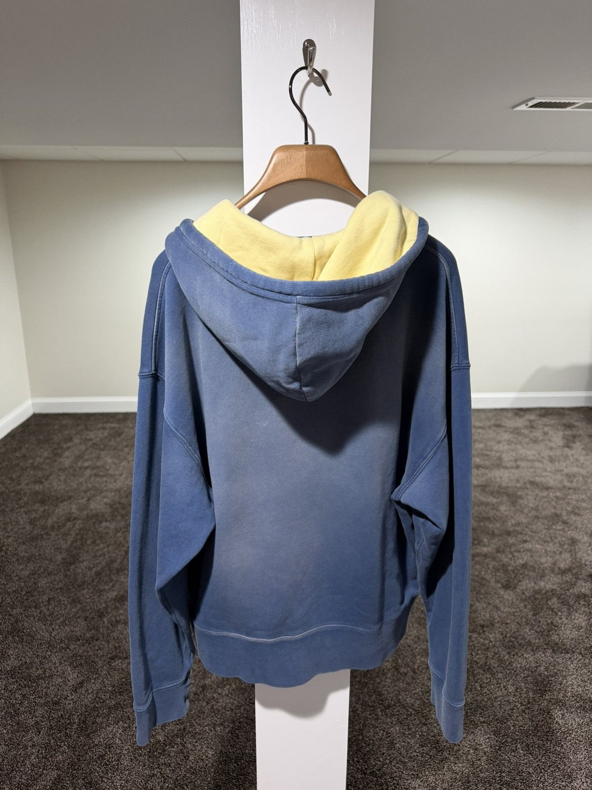 Loewe Loewe x JW Anderson Vintage Faded Blue Dyed Crewneck Hoodie Size US L / EU 52-54 / 3 - 2 Thumbnail