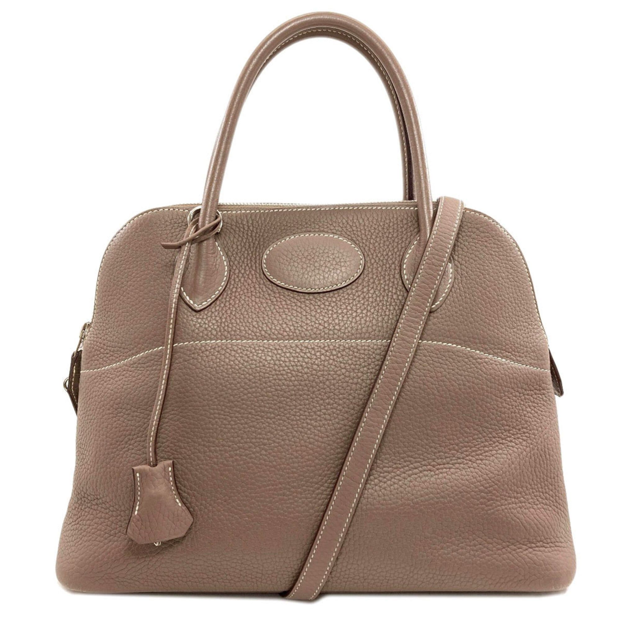 Hermes Hermes Bolide 31 Etoupe Silver Hardware Handbag, Taurillon Leather, Women's Size ONE SIZE - 1 Thumbnail