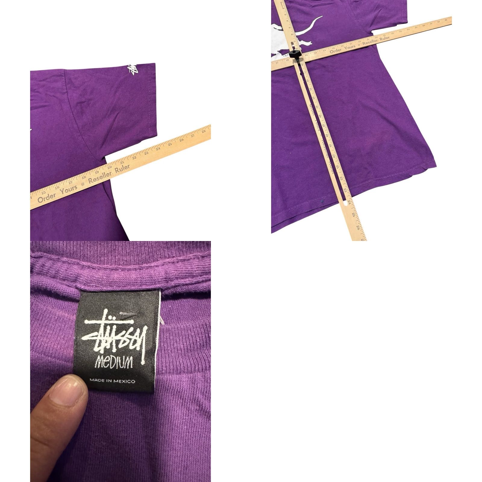Vintage VINTAGE Stussy Rat Skateboarding Purple T-Shirt Tee Size Medium HTF RARE Mens Shirt Purple Rat Skateboarding Logo Cotton Crew Neck Long Sleeve Size US M / EU 48-50 / 2 - 9 Thumbnail