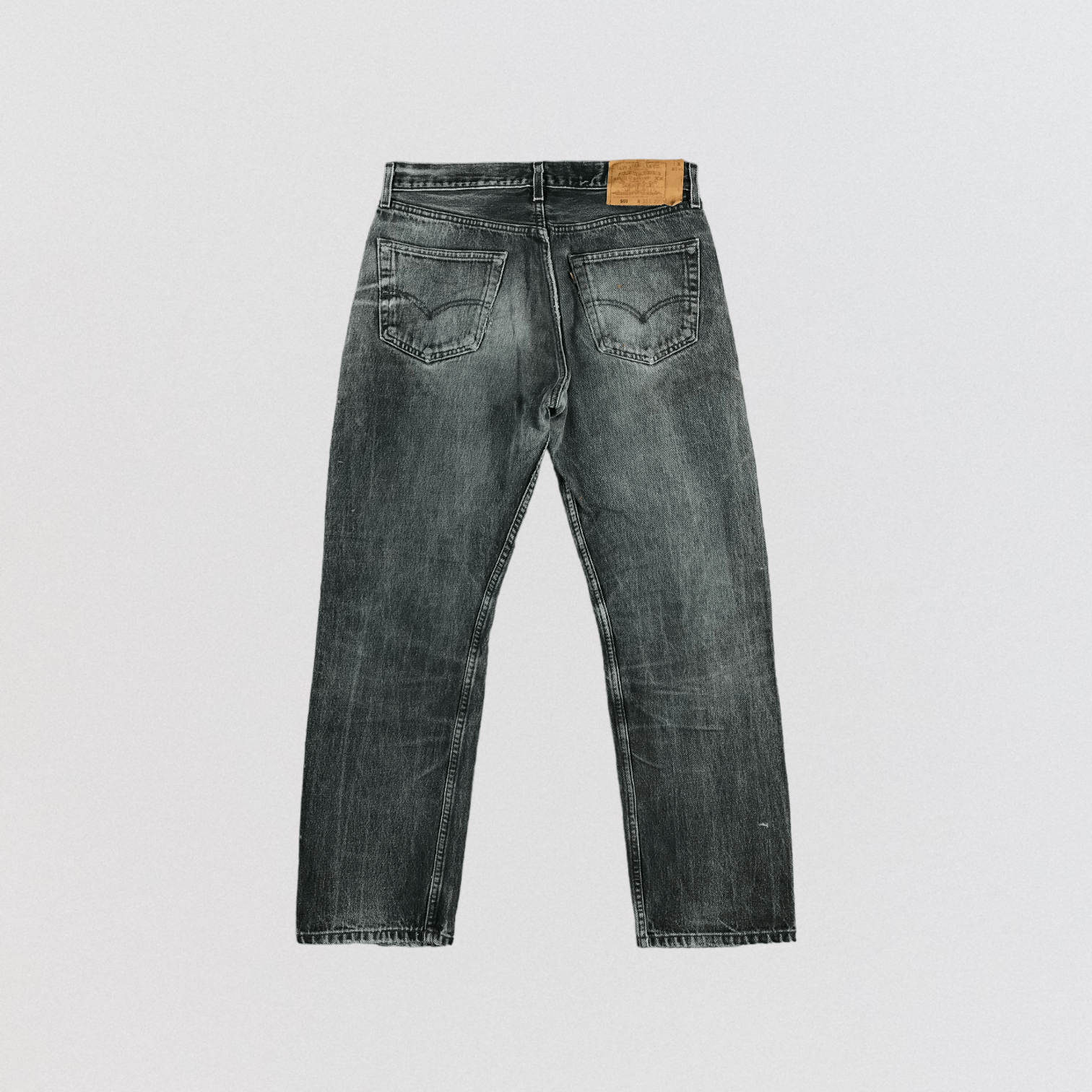 Levi's × Vintage Vintage 90s Levis 501 Sunfaded Jeans-JM2365 Size US 33 - 2 Thumbnail