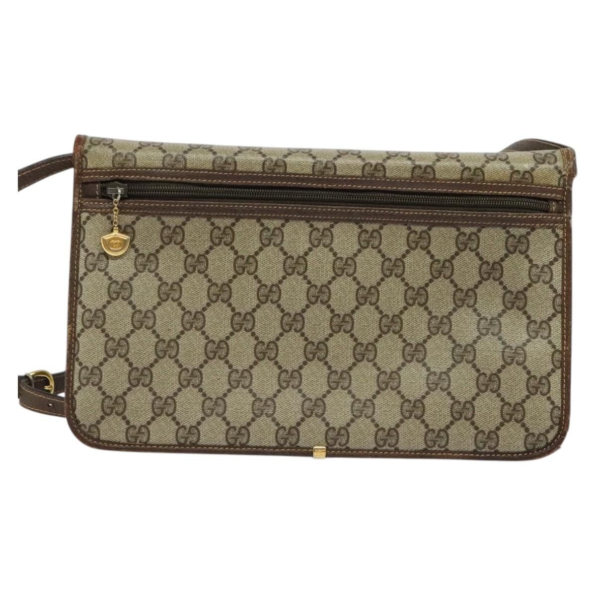 Gucci GUCCI GG Supreme Shoulder Bag Pvc Beige Gold 004 904 004 904 Size ONE SIZE - 3 Thumbnail