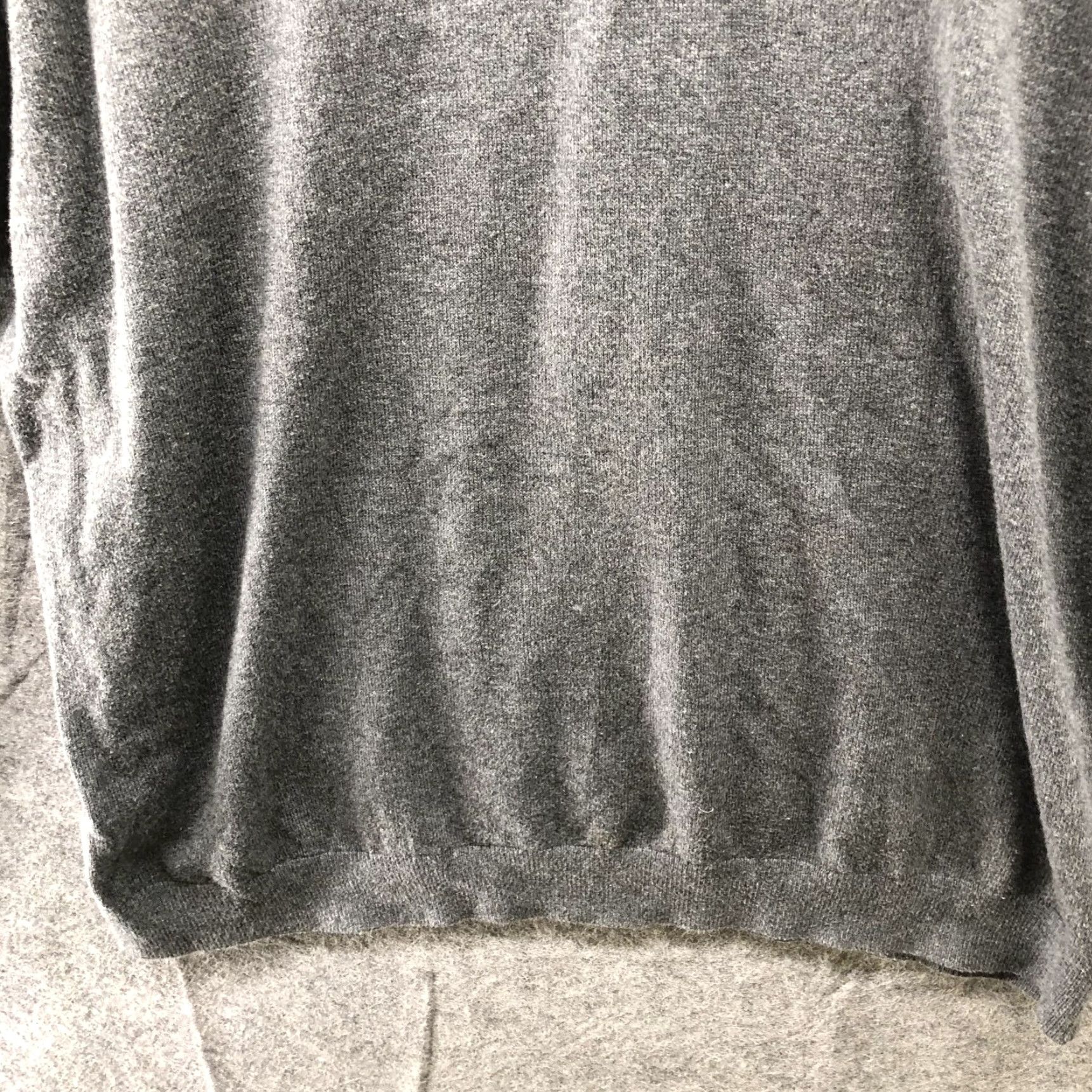Gap Gap Mens XL Gray Crewneck Pullover Sweater Knit Cotton Cashmere Plain Regular Size Size US XL / EU 56 / 4 - 4 Thumbnail