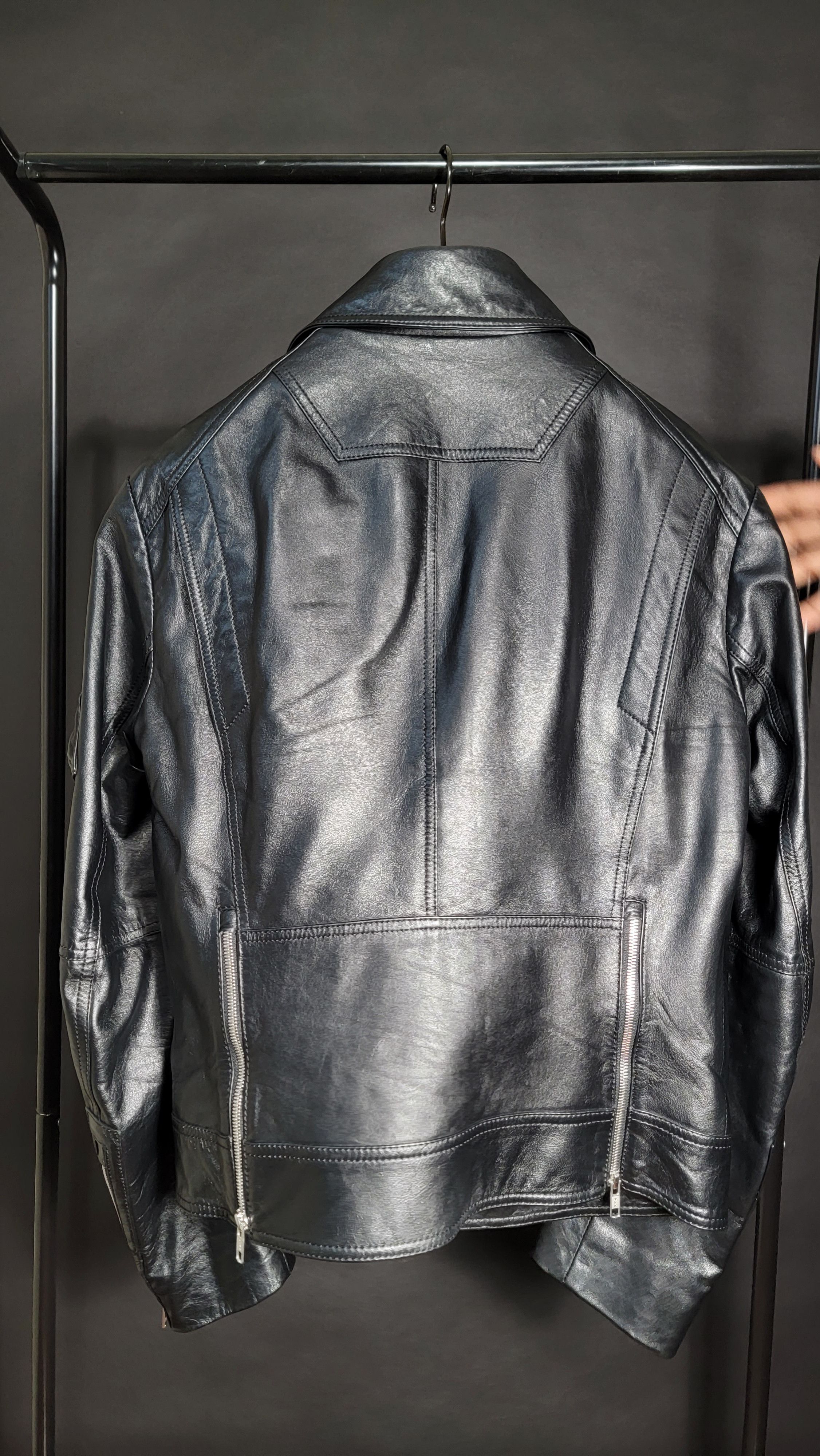 Juun.J Leather Moto Biker Jacket Size US M / EU 48-50 / 2 - 3 Thumbnail