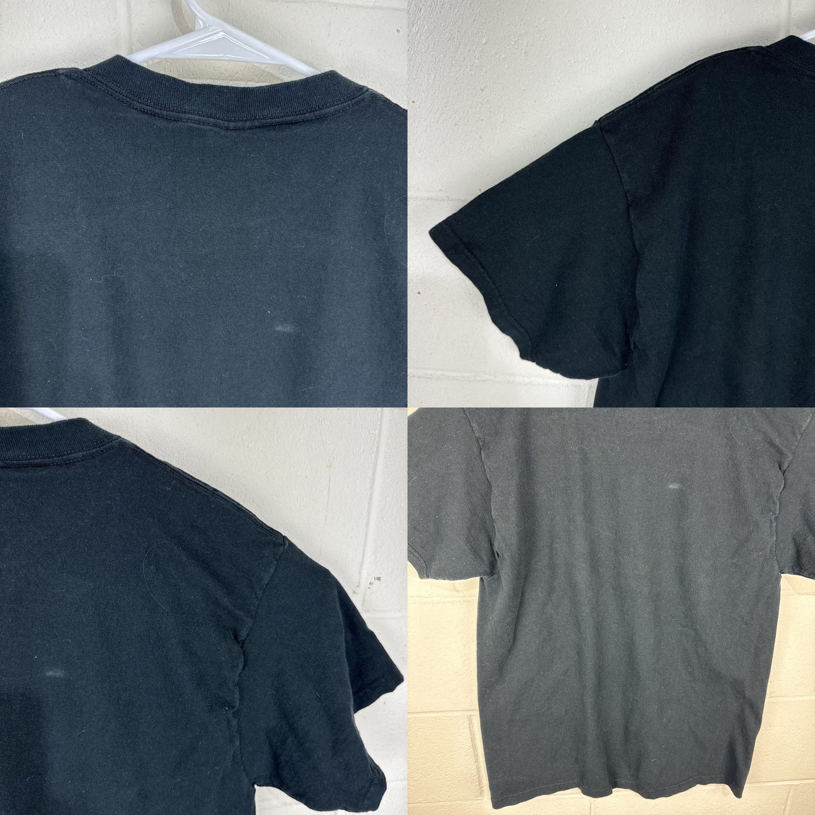 Fruit Of The Loom VINTAGE Land Of The Free T Shirt Large American Black 2000s Eagle Fruit of the Loom Heavy Mens Short Sleeve Cotton USA Patriotic Logo Shirt Size US L / EU 52-54 / 3 - 9 Thumbnail