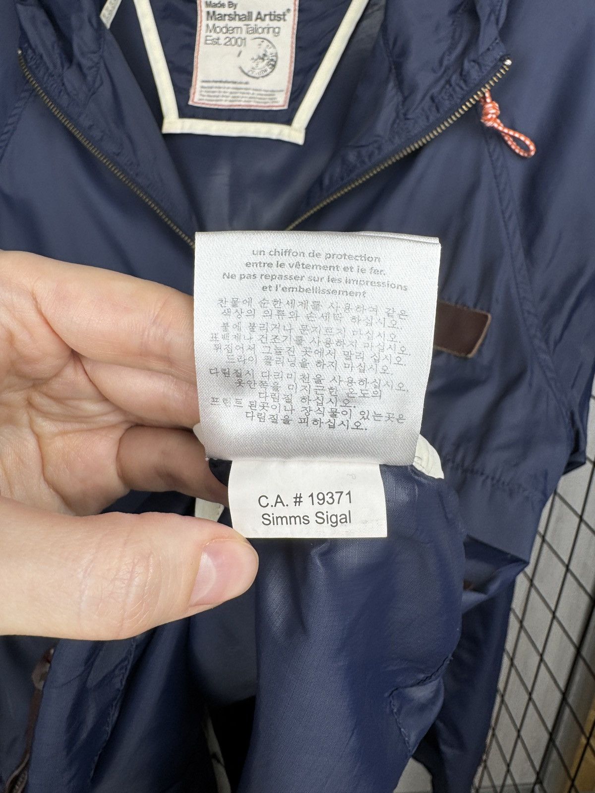 Marshall Artist Marshall Artist Navy Blue Lightweight Windcheater Jacket Size US M / EU 48-50 / 2 - 16 Thumbnail