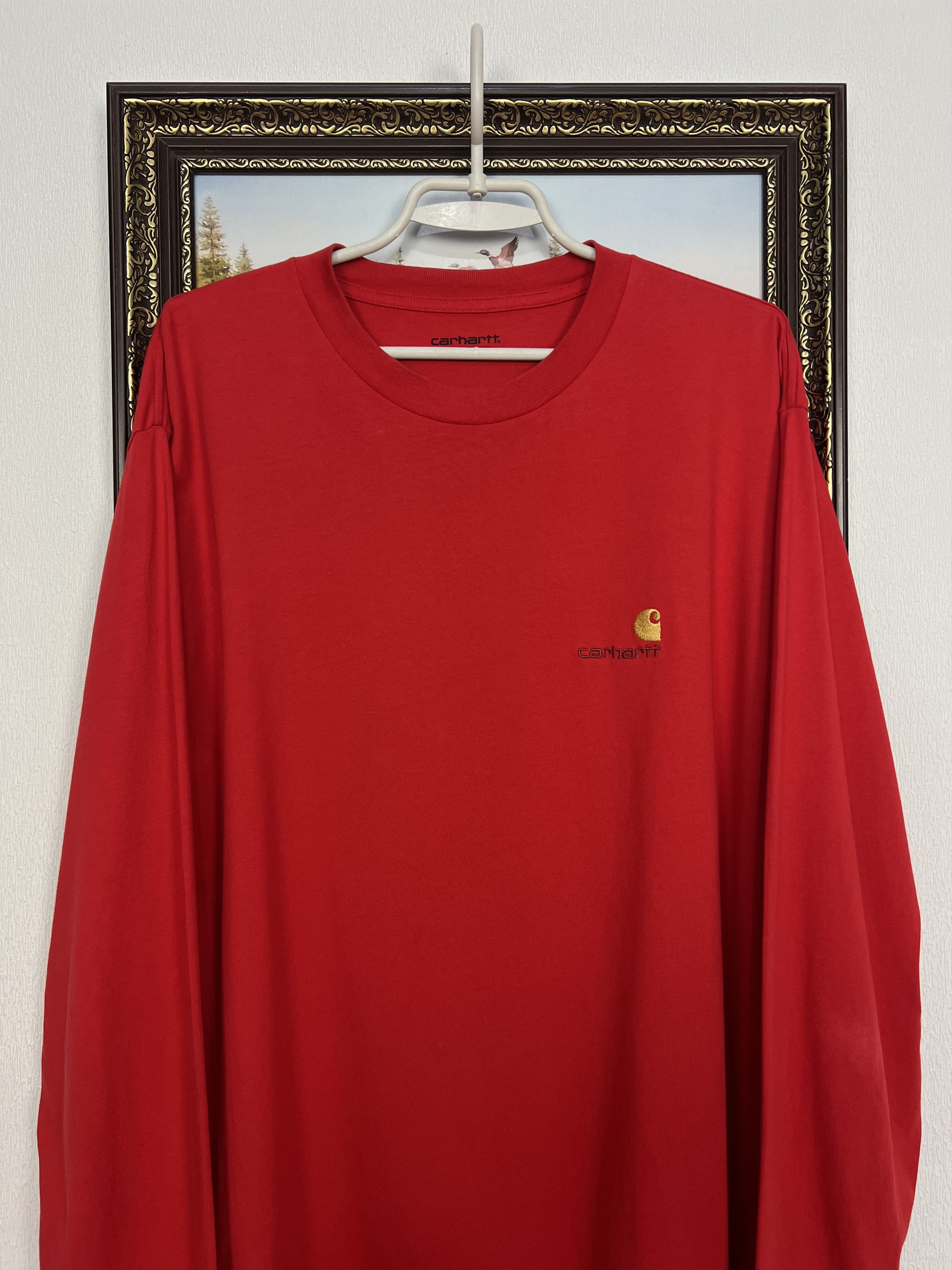 Carhartt WIP Long Sleeve Shirt Jersey Big Logo Spell Out Rare Size US XXL / EU 58 / 5 - 2 Thumbnail